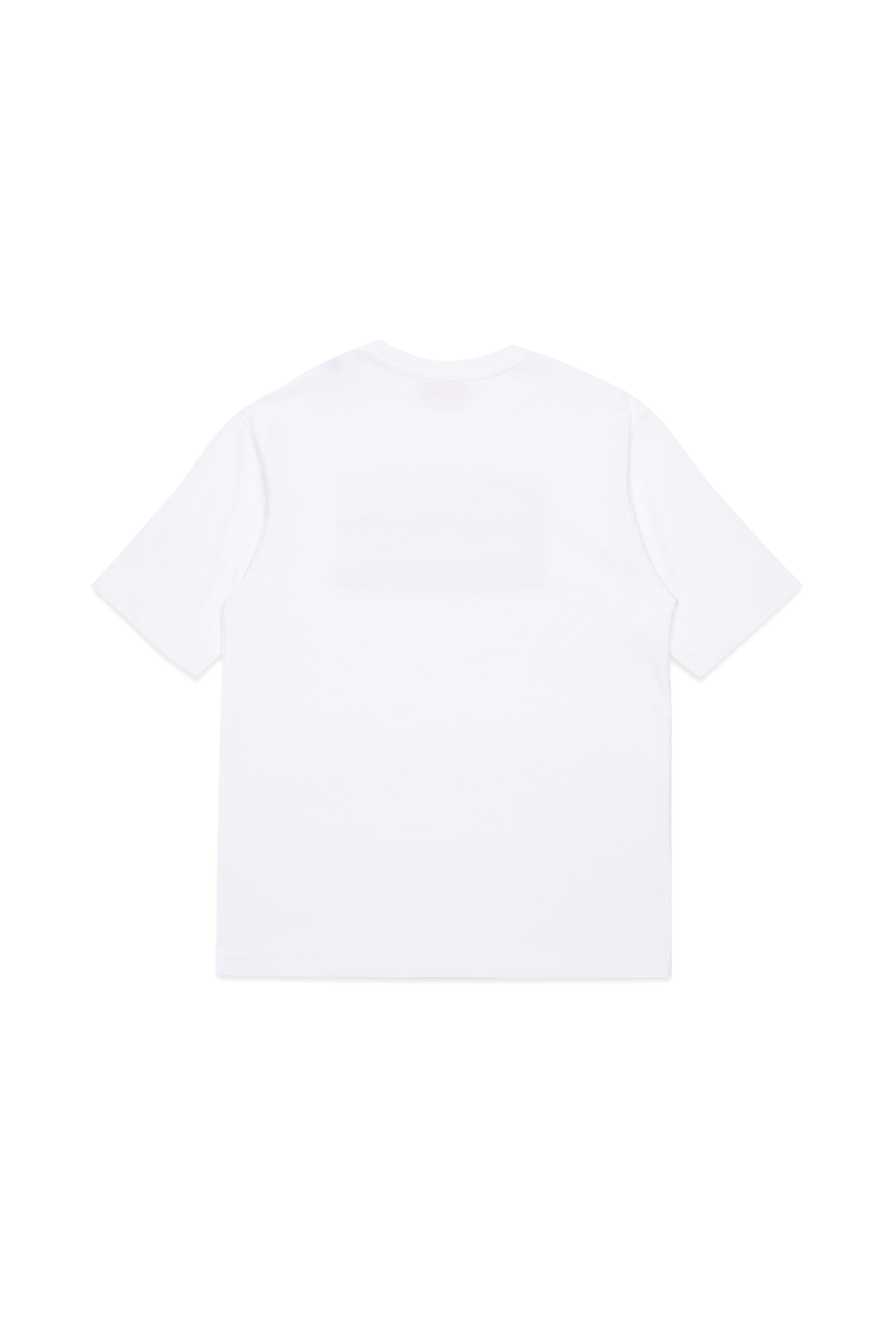 Diesel - TWASHPOFFL1 OVER, Uomo T-shirt con stampa e logo peel-off in Bianco - Image 2