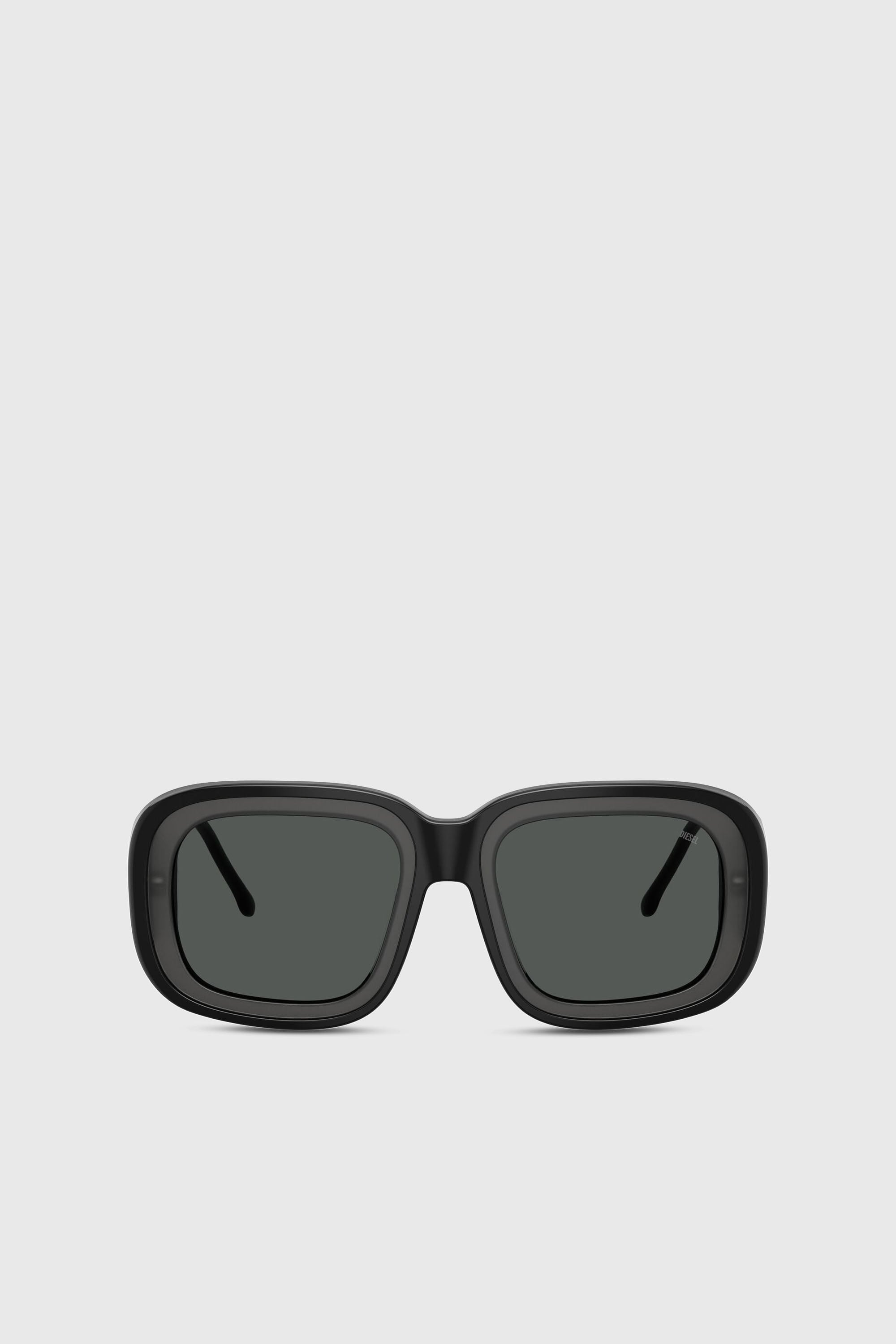 Diesel - 0DL2015U, Occhiali da sole quadrati Unisex in Nero - 1