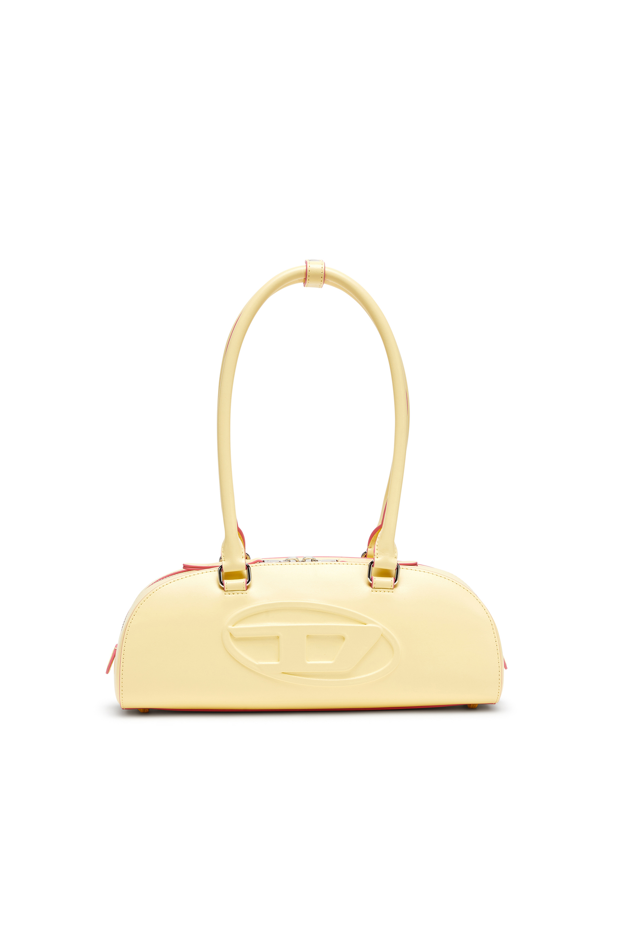 Diesel - 1DR DOME SHOULDER EW, 1DR Dome - Borsa bowling rettangolare in pelle Donna in Giallo - 1