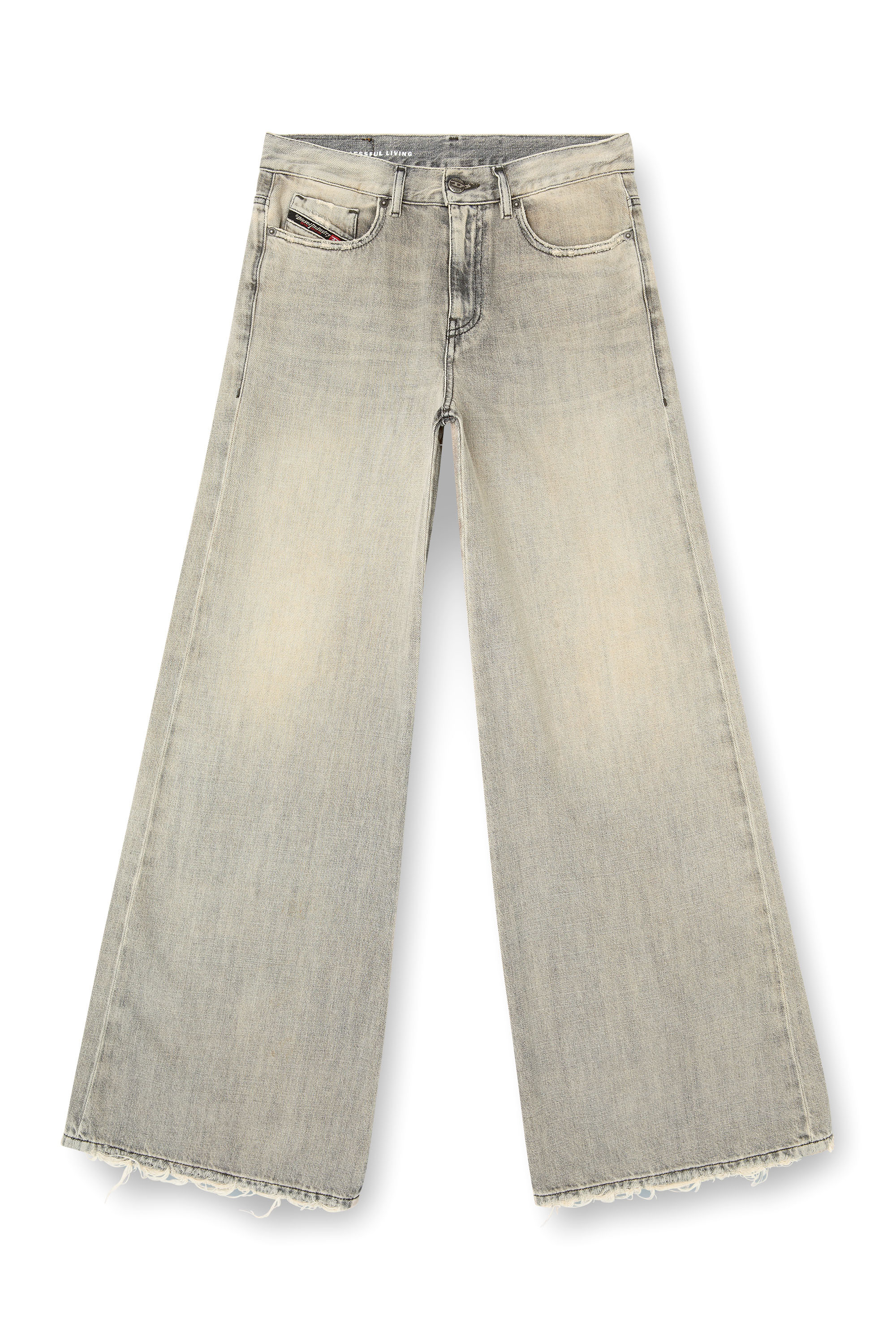 Diesel - Flare Jeans 1978 D-Akemi 068RU Donna, Grigio - Image 3