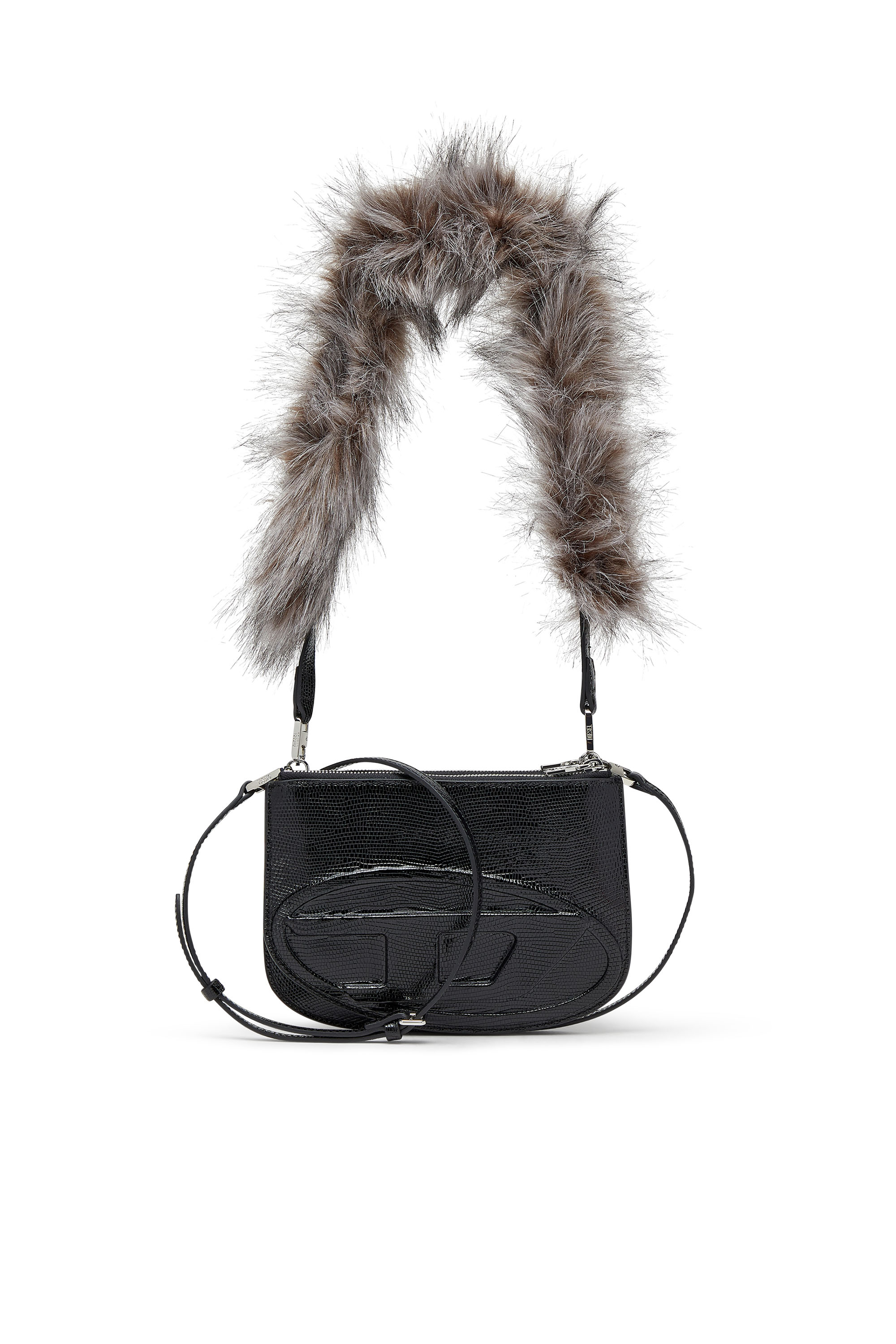 Diesel - 1DR TWIN, 1DR Twin-Borsa a doppio scomparto in pelle embossed Donna in Nero - 1