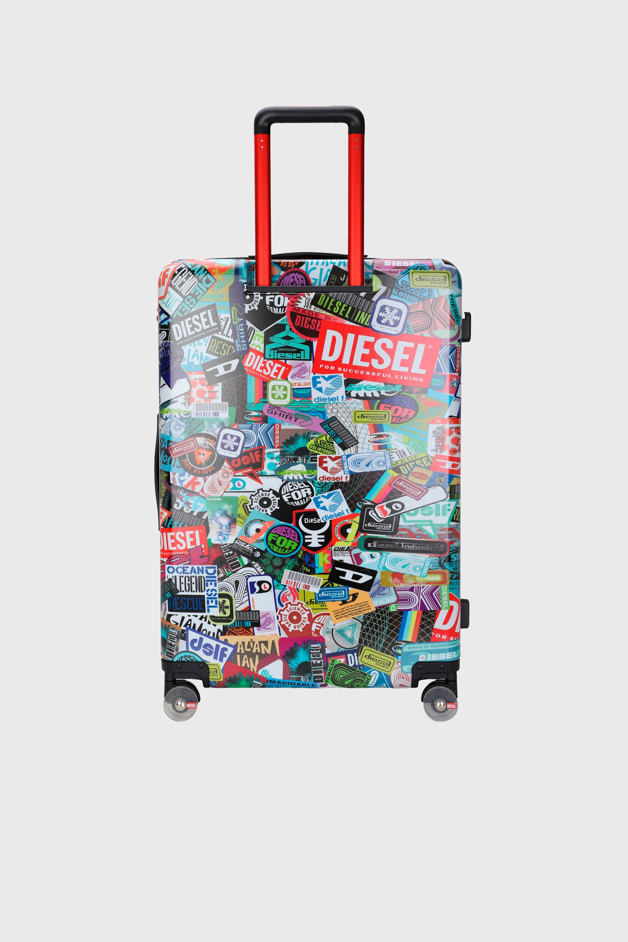 Diesel - DIESEL PC PRINTED TROLLEY-STICKERS- DSL0, Valigia stile sticker taglia L Unisex in Multicolor - 2