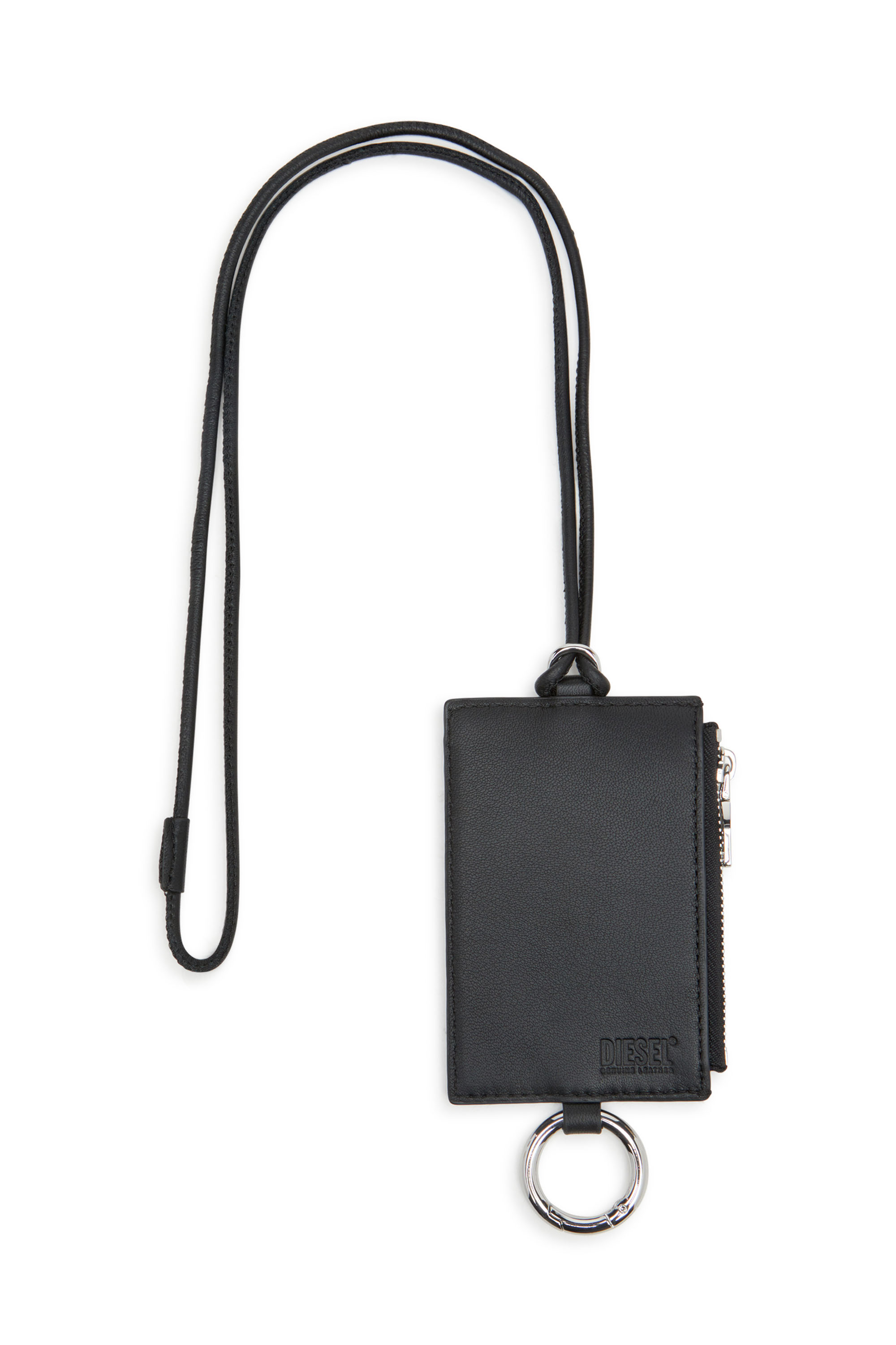 Diesel - RAVE BADGE HOLDER, Badge holder in nappa Uomo in Nero - 2