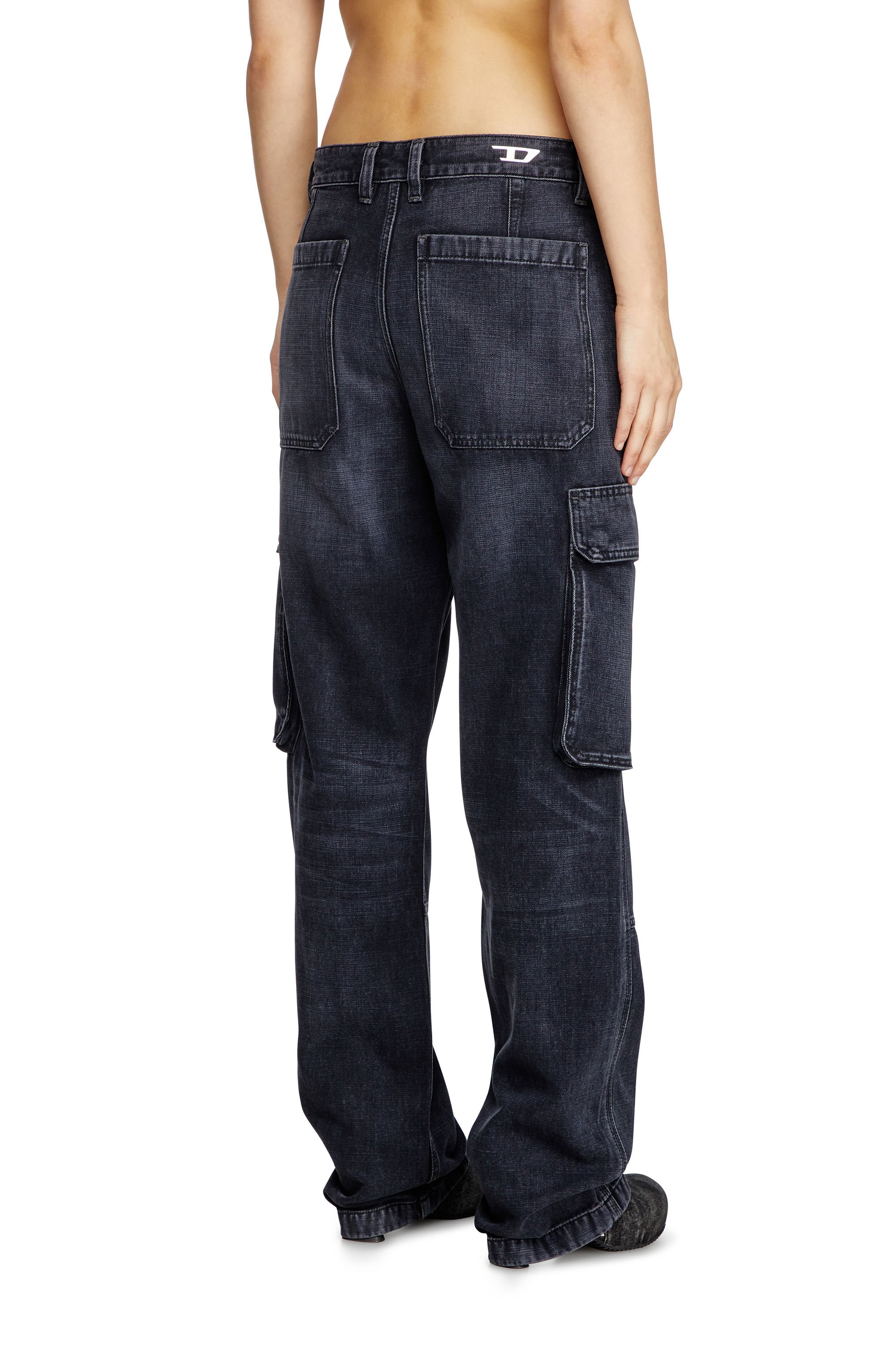 Diesel - Regular Jeans D-Pot 007Z9 Donna, Nero/Grigio scuro - Image 4