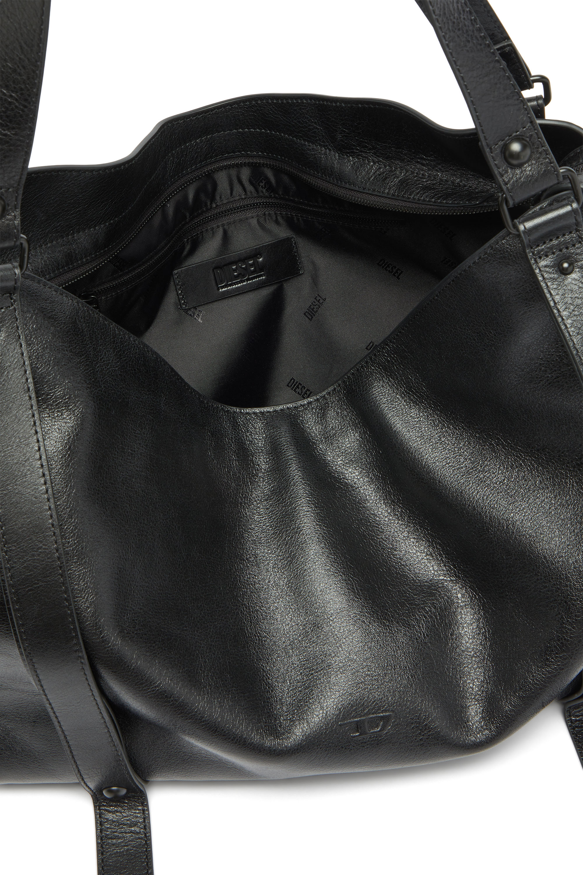 Diesel - D-ONE TOPHANDLE L, D-One-Borsa grande a mano in pelle Unisex in Nero - 3