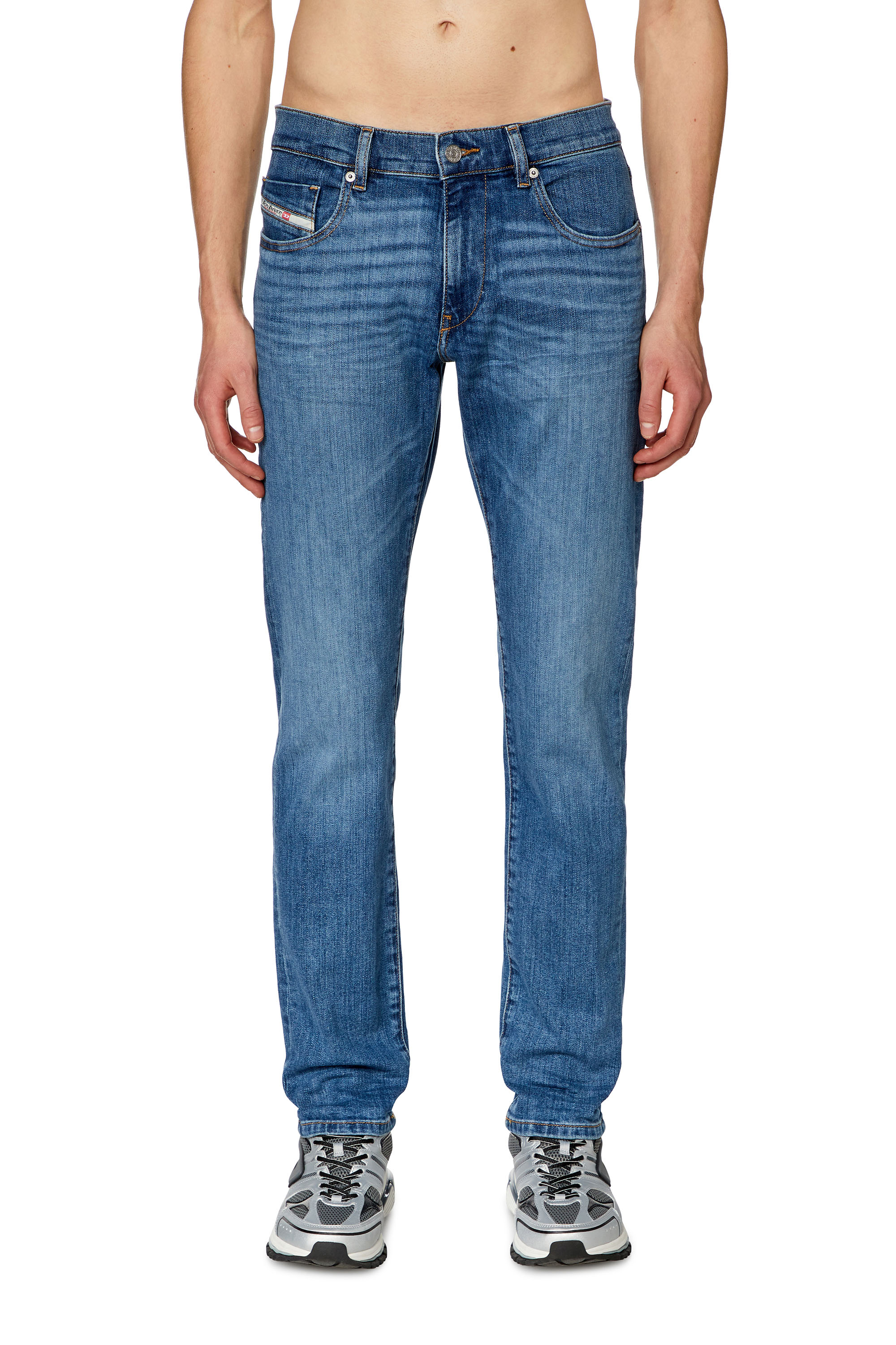 Diesel - Slim Jeans 2019 D-Strukt 0KIAL Uomo, Blu Chiaro - Image 1