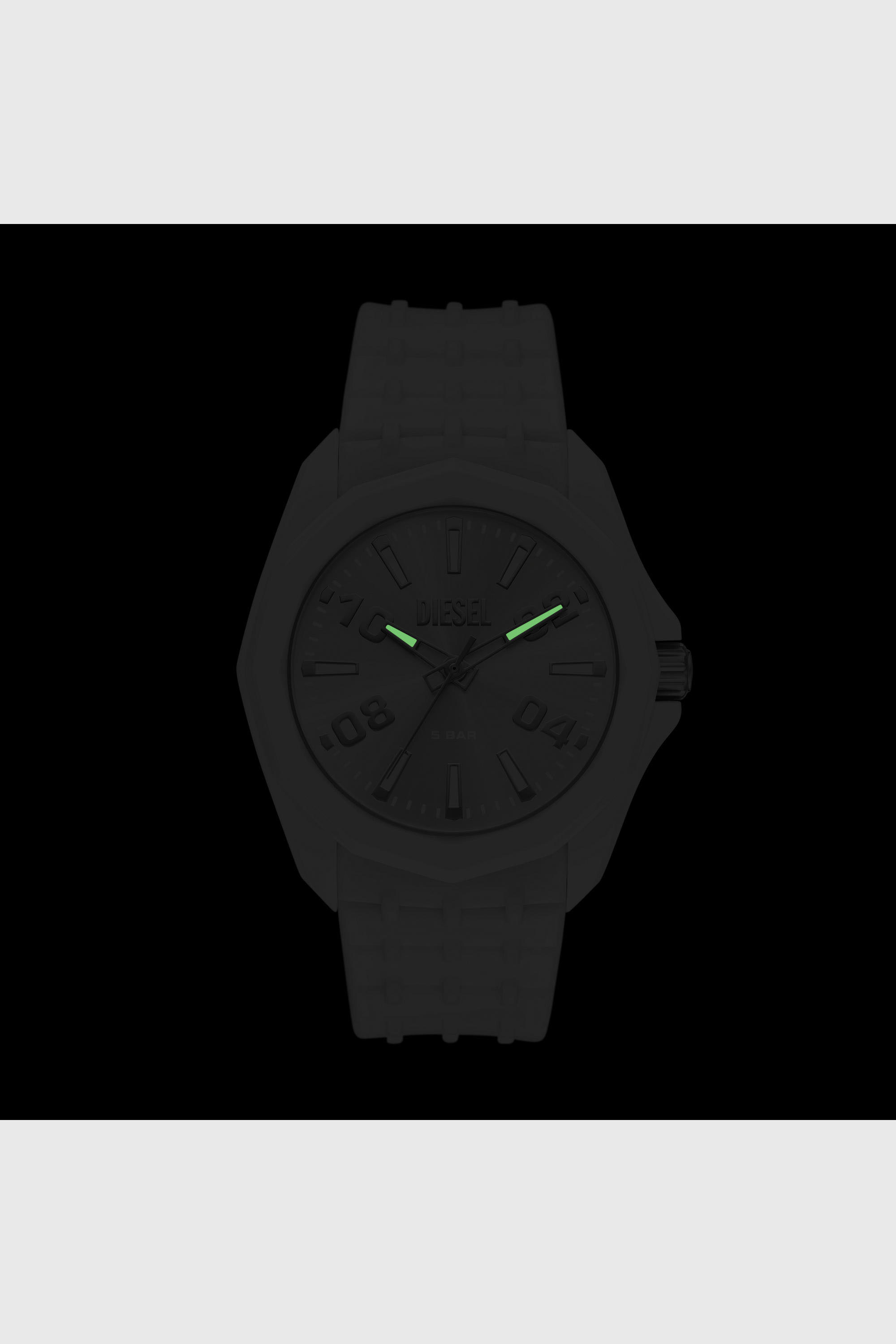 Diesel - DZ2244 WATCH, Man's Stinger white silicone watch in White - 5