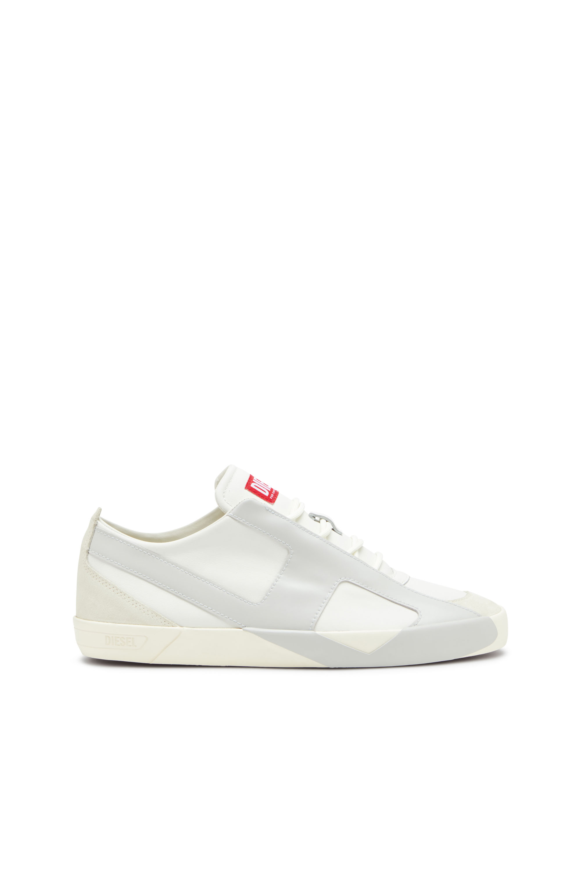 Diesel - S-SLANTE-D LOW, Sneakers in pelle e suede con logo D Uomo in ToBeDefined - 1