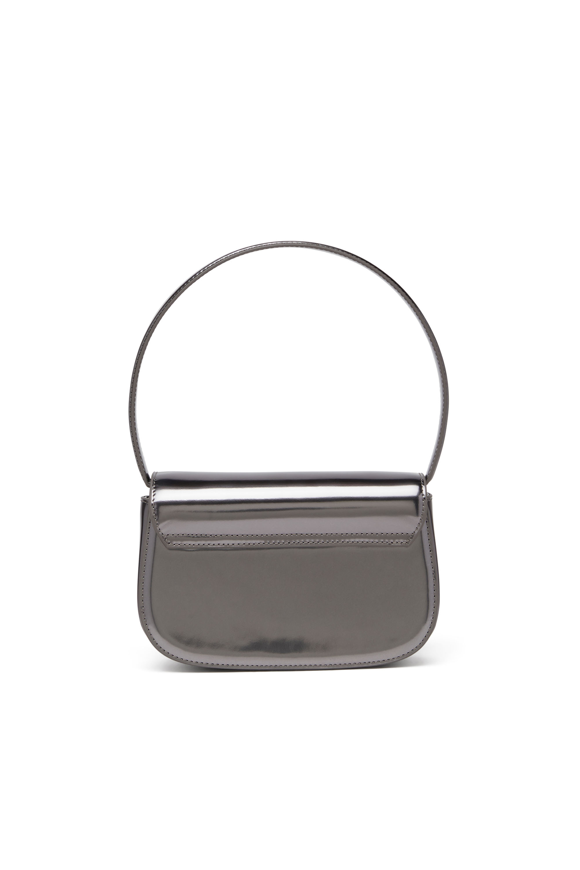 Diesel - 1DR, 1DR-Iconica borsa a spalla in pelle specchiata Donna in Grigio - 2