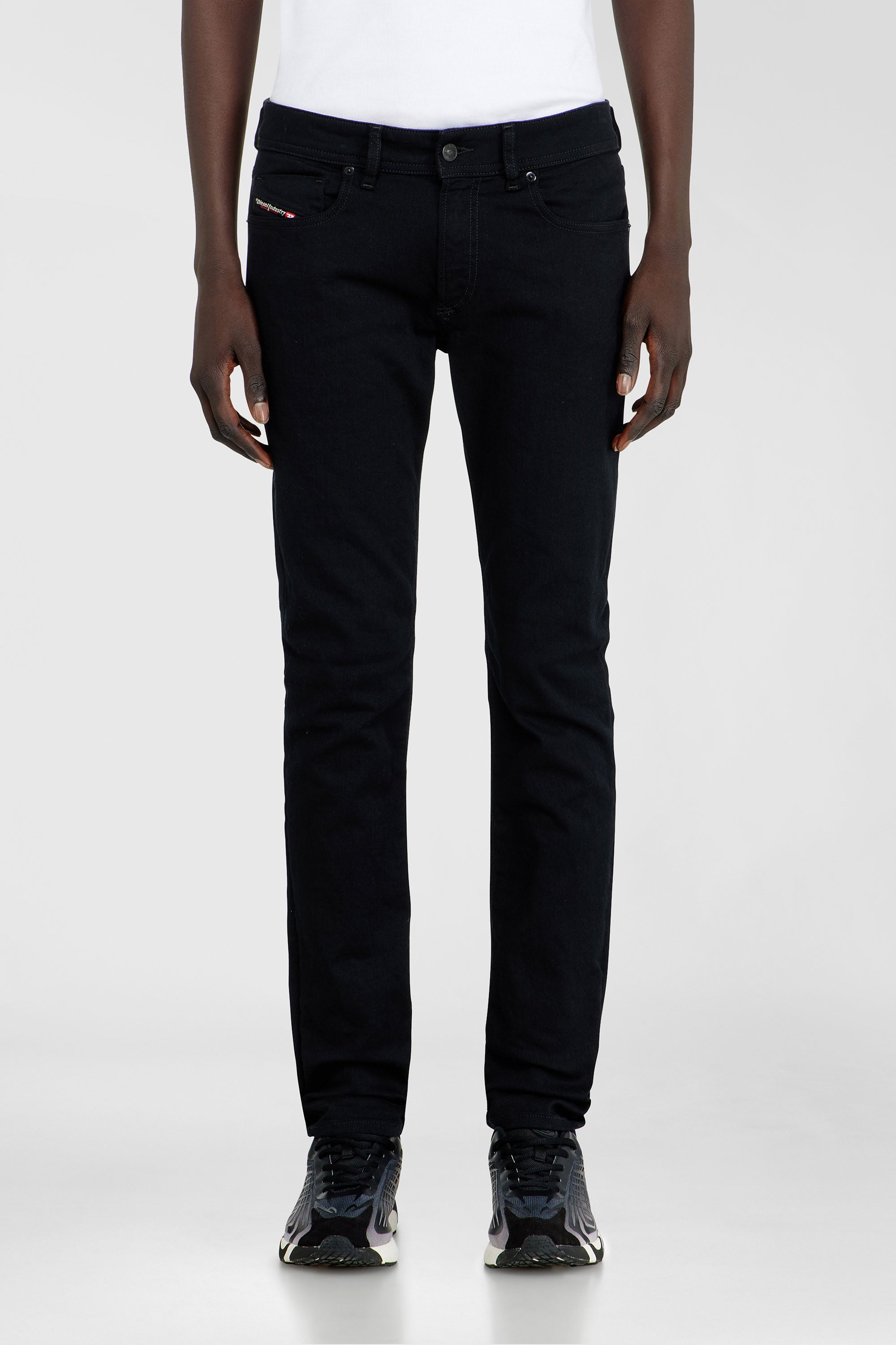 Diesel - Skinny Jeans 1979 Sleenker 09C51 Uomo, Nero/Grigio scuro - Image 1