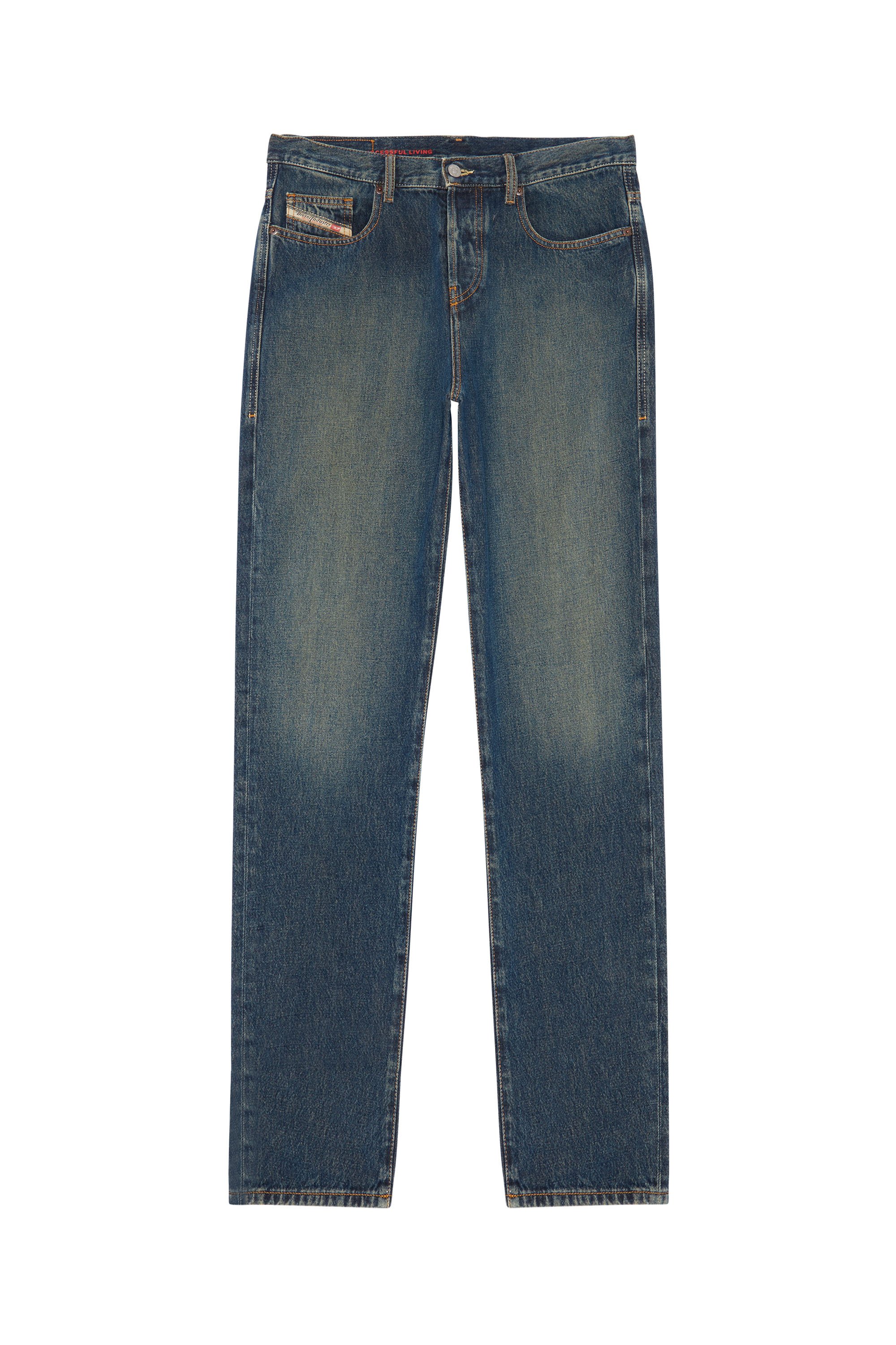 2020 D-VIKER 09C04 Straight Jeans, Blu Scuro - Jeans