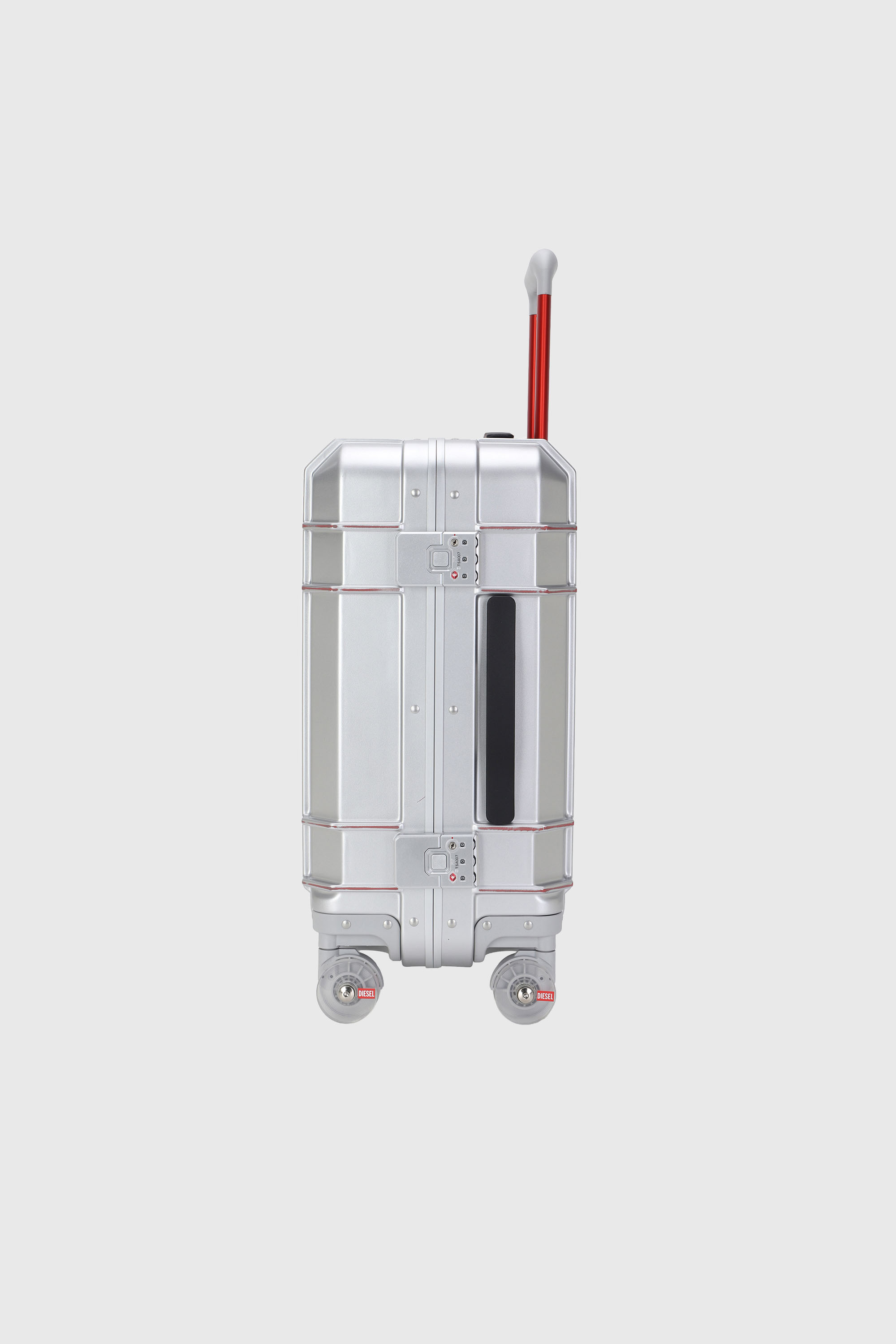 Diesel - DIESEL PC STRONG IMAGE TROLLEY- DSL003, Valigia resistente taglia S Unisex in Argento - 5