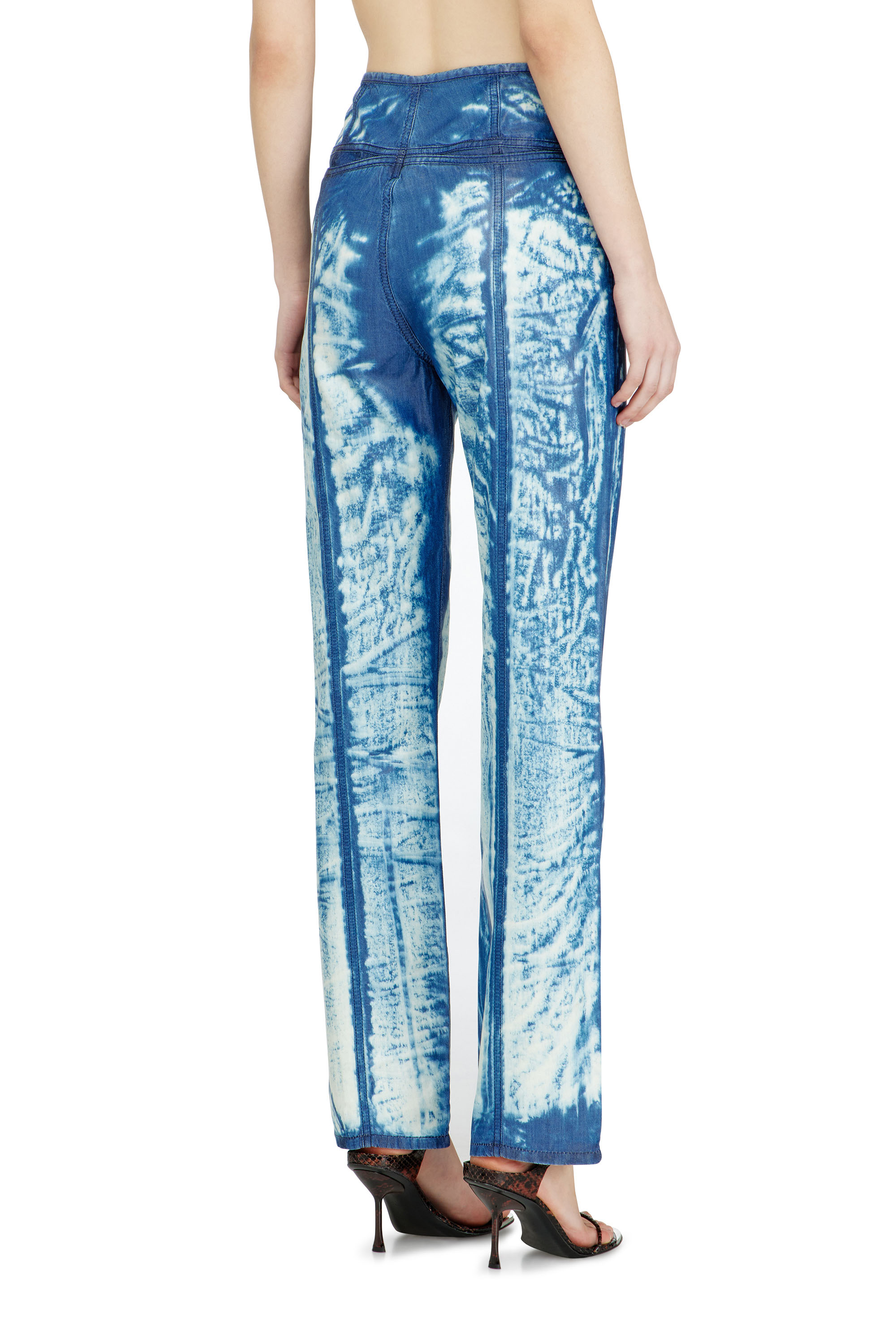 Diesel - Slim Jeans D-LYSAR 068XC Donna, Blu medio - Image 4