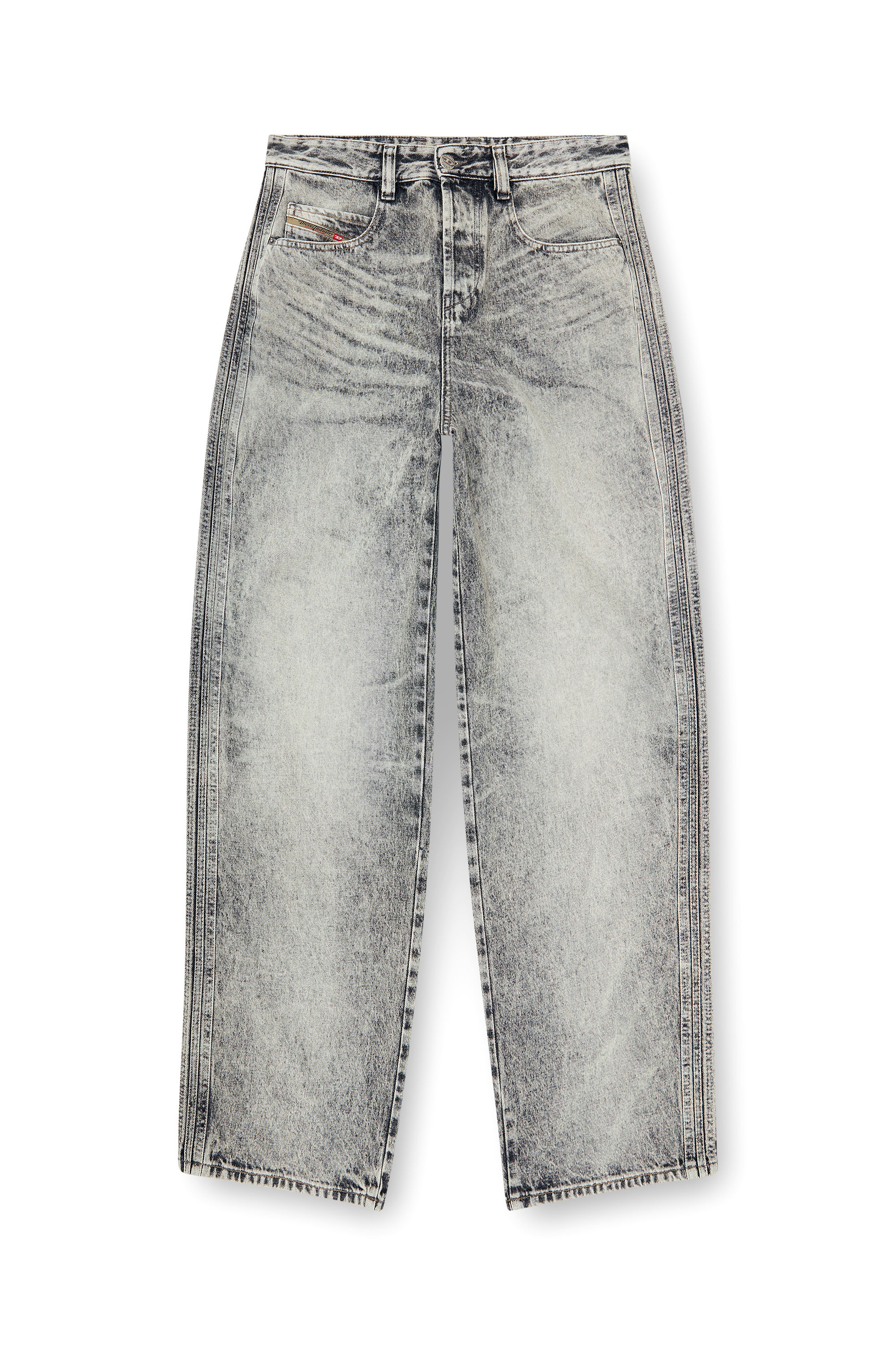 Diesel - Relaxed Jeans 1997 D-Enim-M 09P11 Unisex, Grigio Chiaro - Image 2