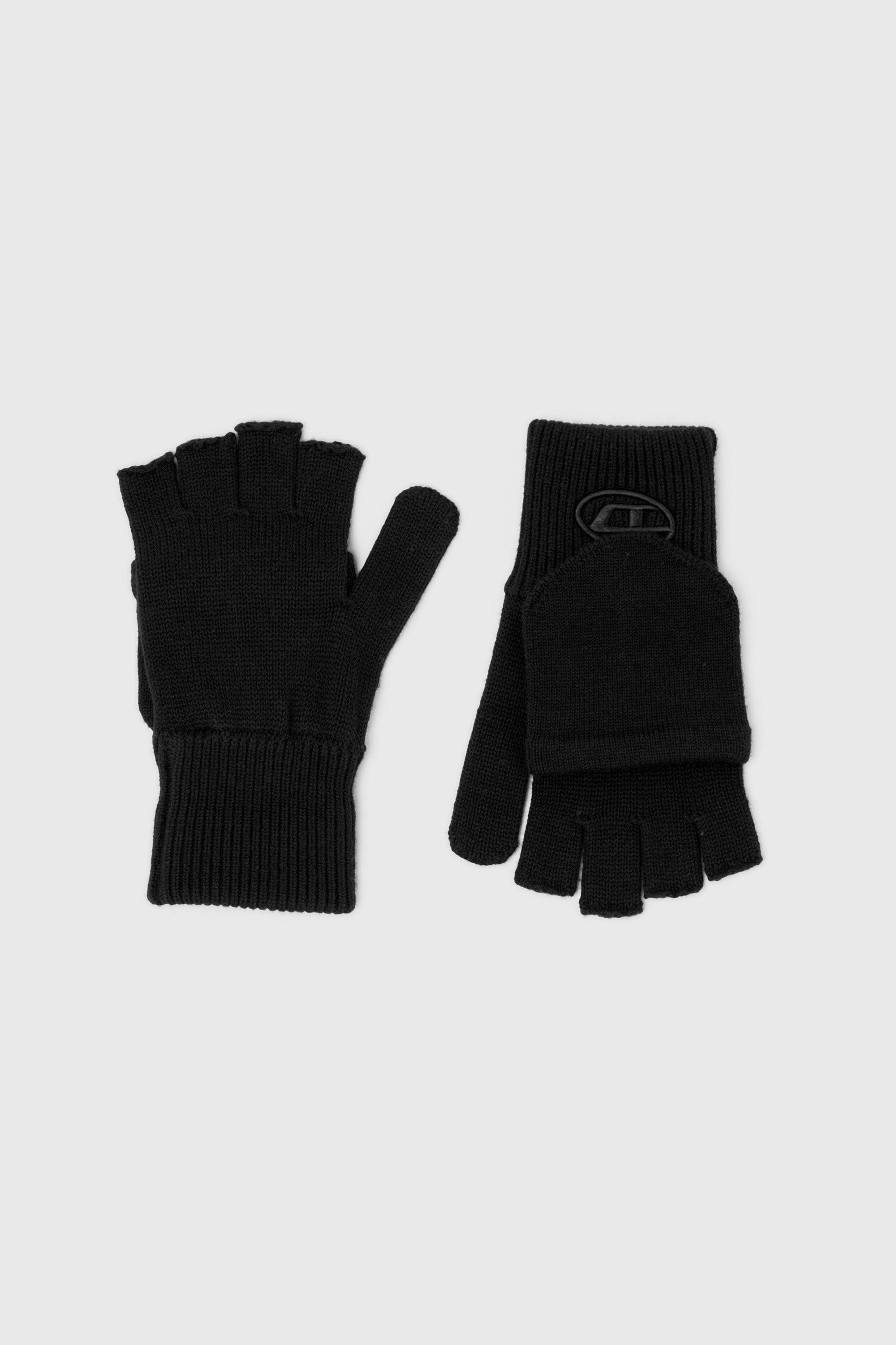 Diesel - K-CODY-B, Guanti in misto lana con logo Oval D Unisex in Nero - 2