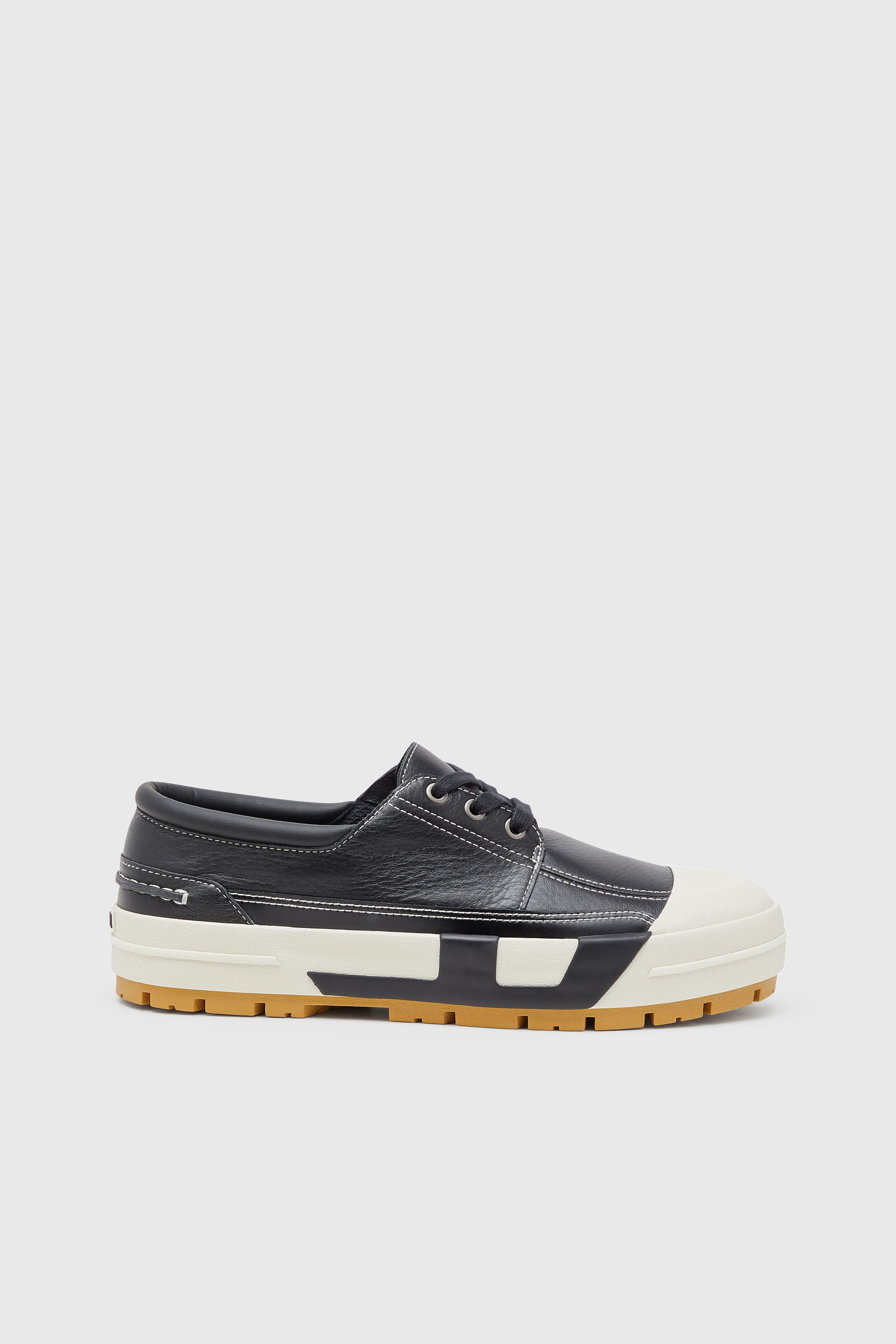 Diesel - S-D-VERSE MOCASSIN, S-D-Verse - Mocassino ibrido in pelle Uomo in Nero - 1