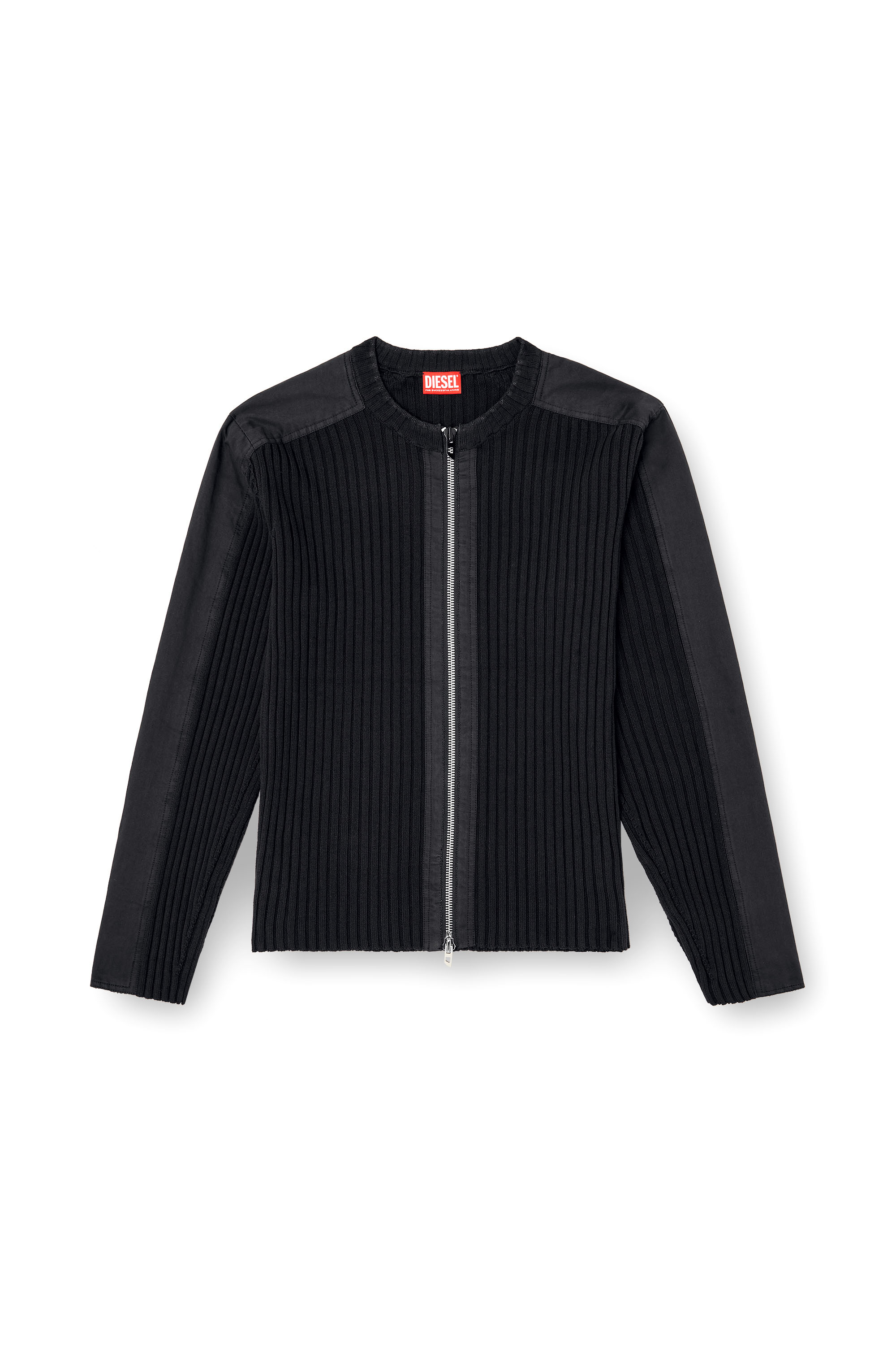Diesel - K-MATTY, Cardigan con zip e pannelli utility Uomo in ToBeDefined - 3