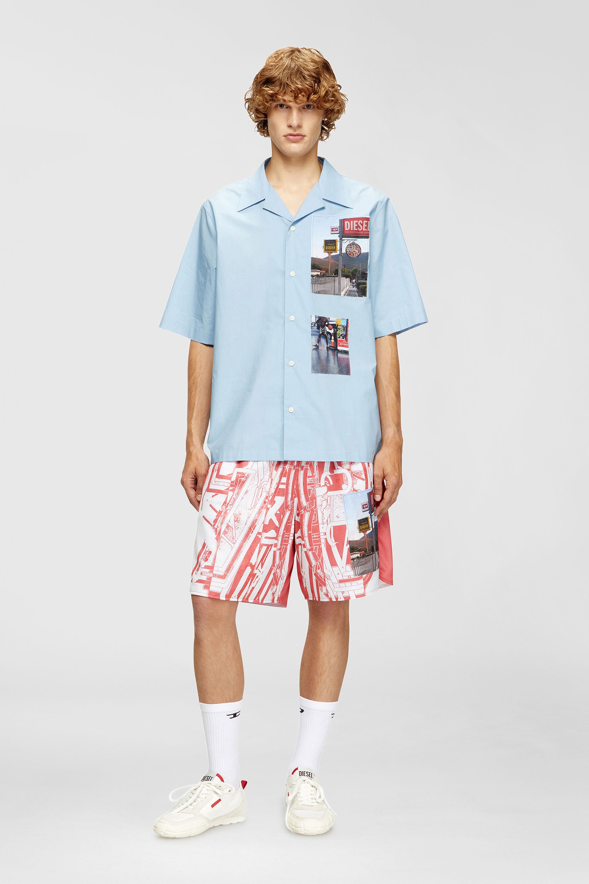 Diesel - S-PAGODHA LOW, S-Pagodha-Sneaker in pelle, suede e ripstop Uomo in Multicolor - 2