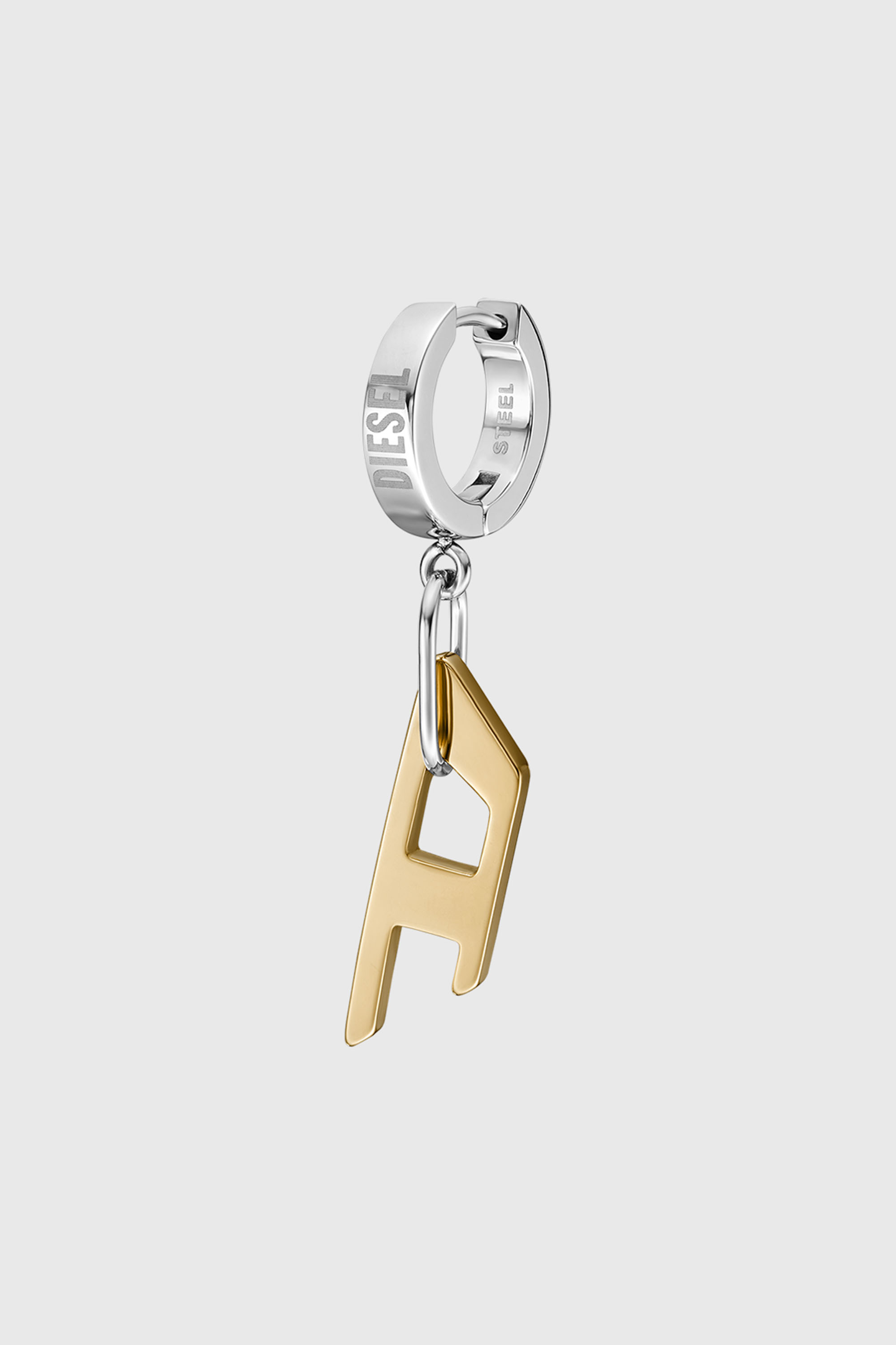 Diesel - DX1419, Orecchino a cerchio in acciaio Unisex in Oro - 1