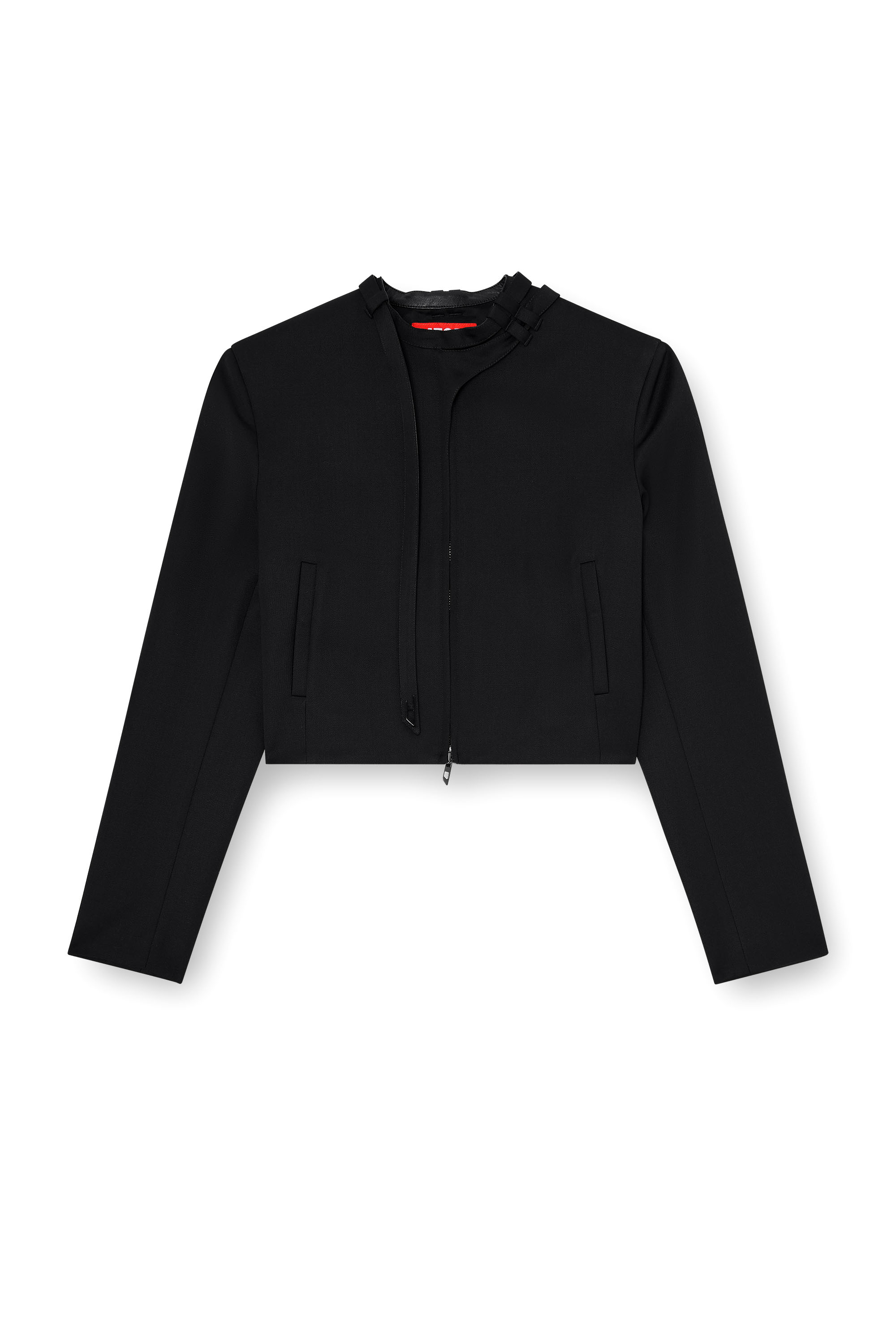 Diesel - G-HAVOC-1, Giacca sartoriale con cinturino biker Donna in Nero - 3