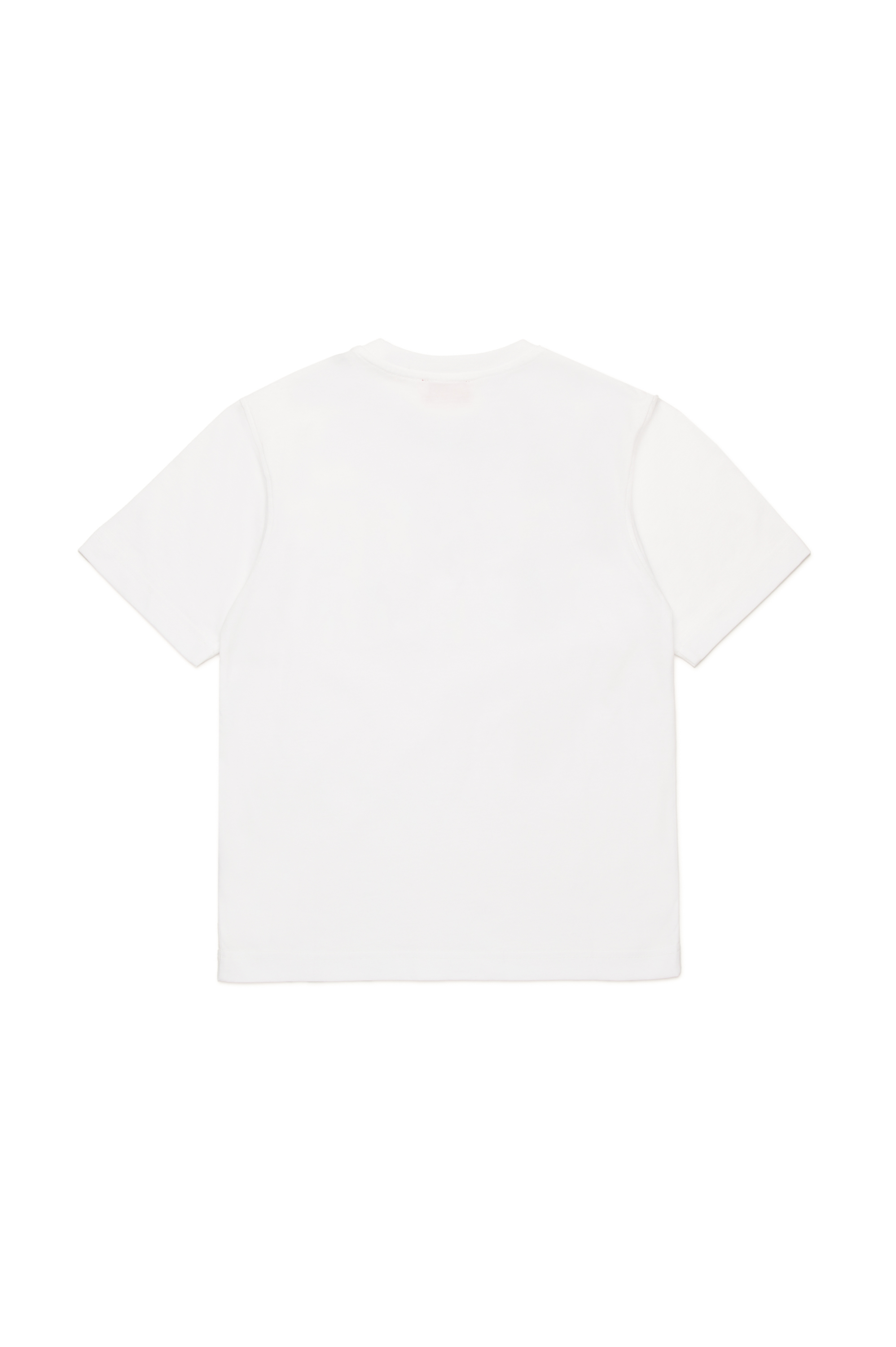 Diesel - TBOXT OVER, T-shirt con loghi a effetto sovrapposto Uomo in Bianco - 2