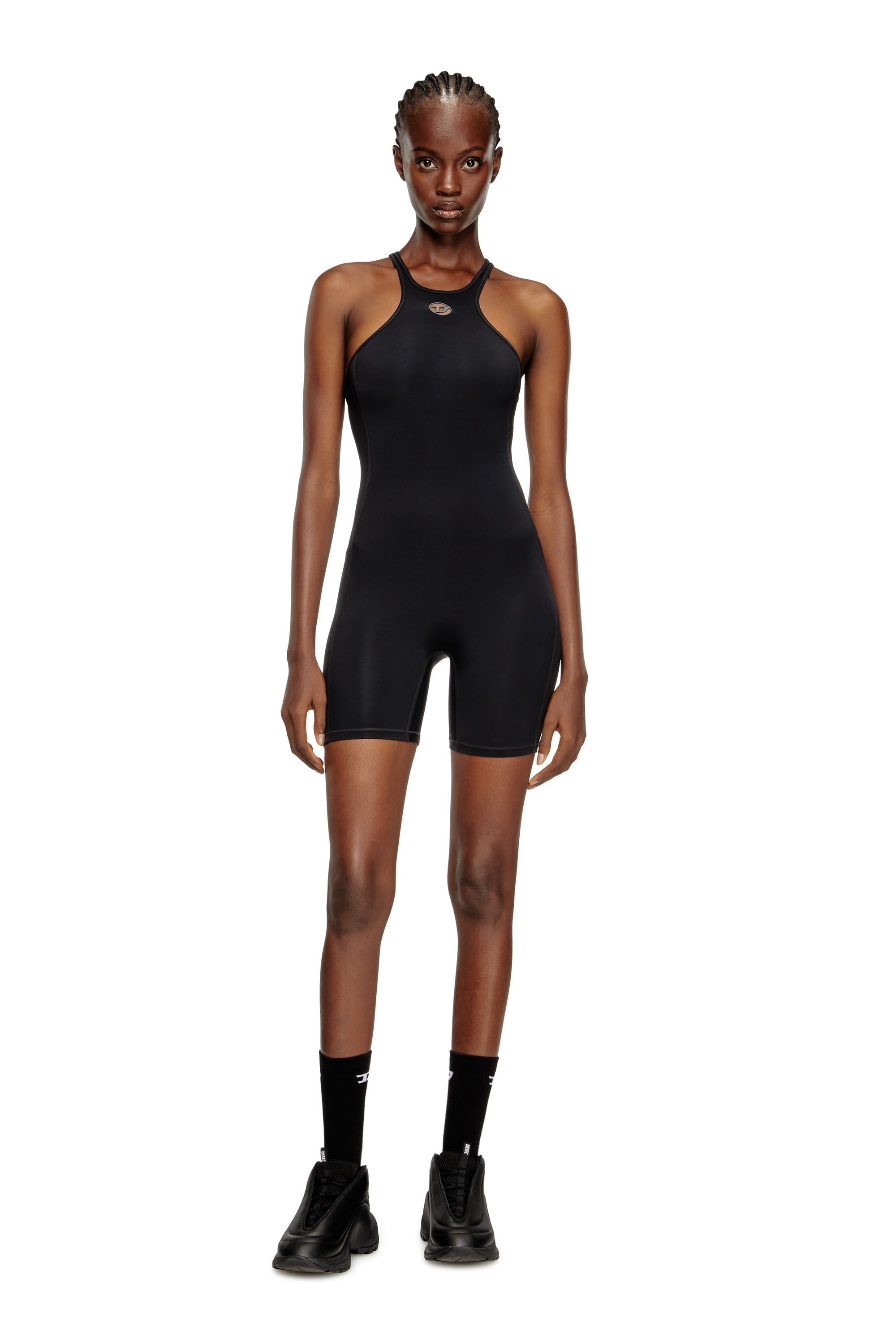 Diesel - NYDIA-UTLT, Racer back playsuit Donna in Nero - 2