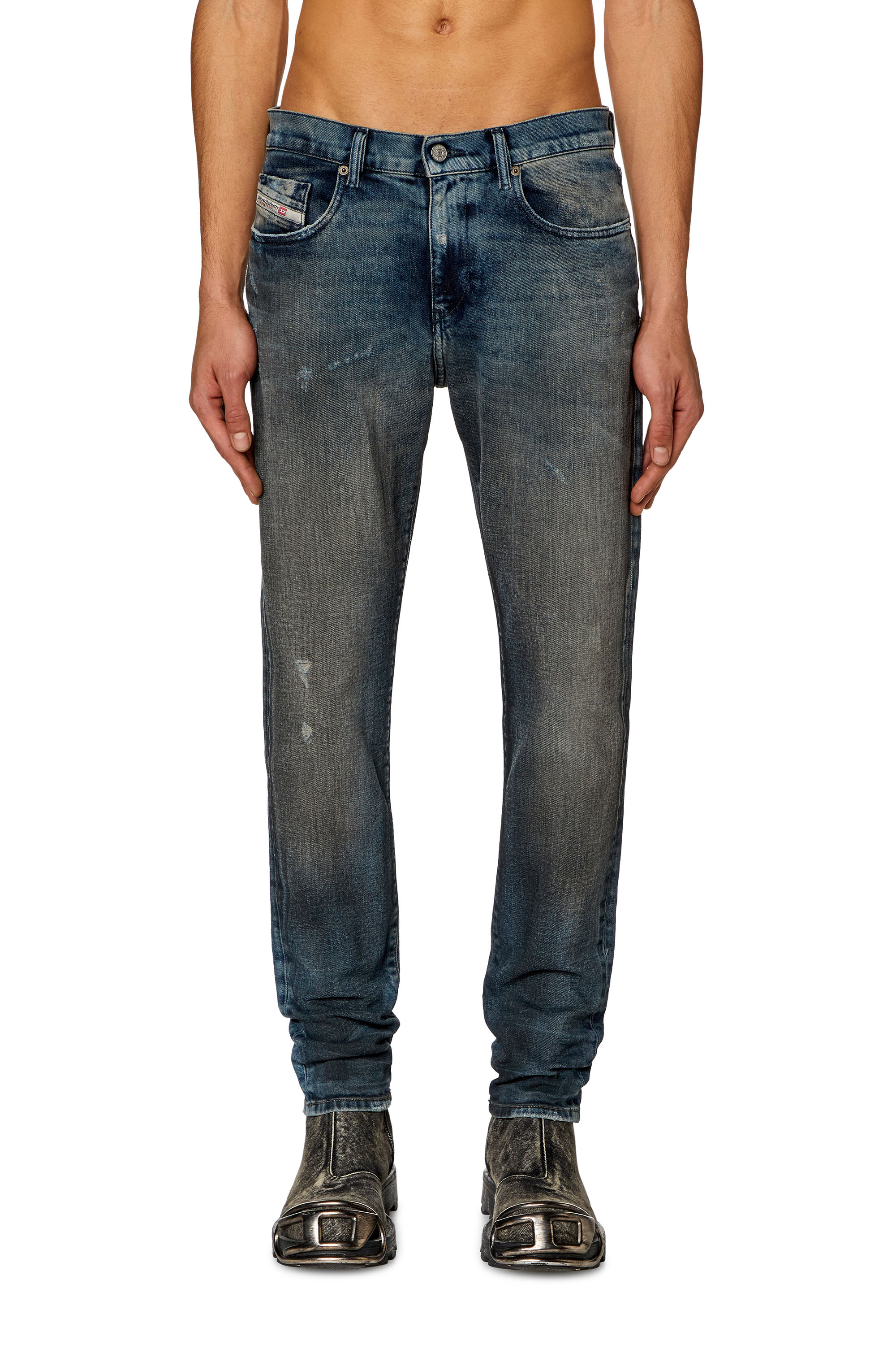 Diesel - Slim Jeans 2019 D-Strukt 09H54, Blu Scuro - Image 1