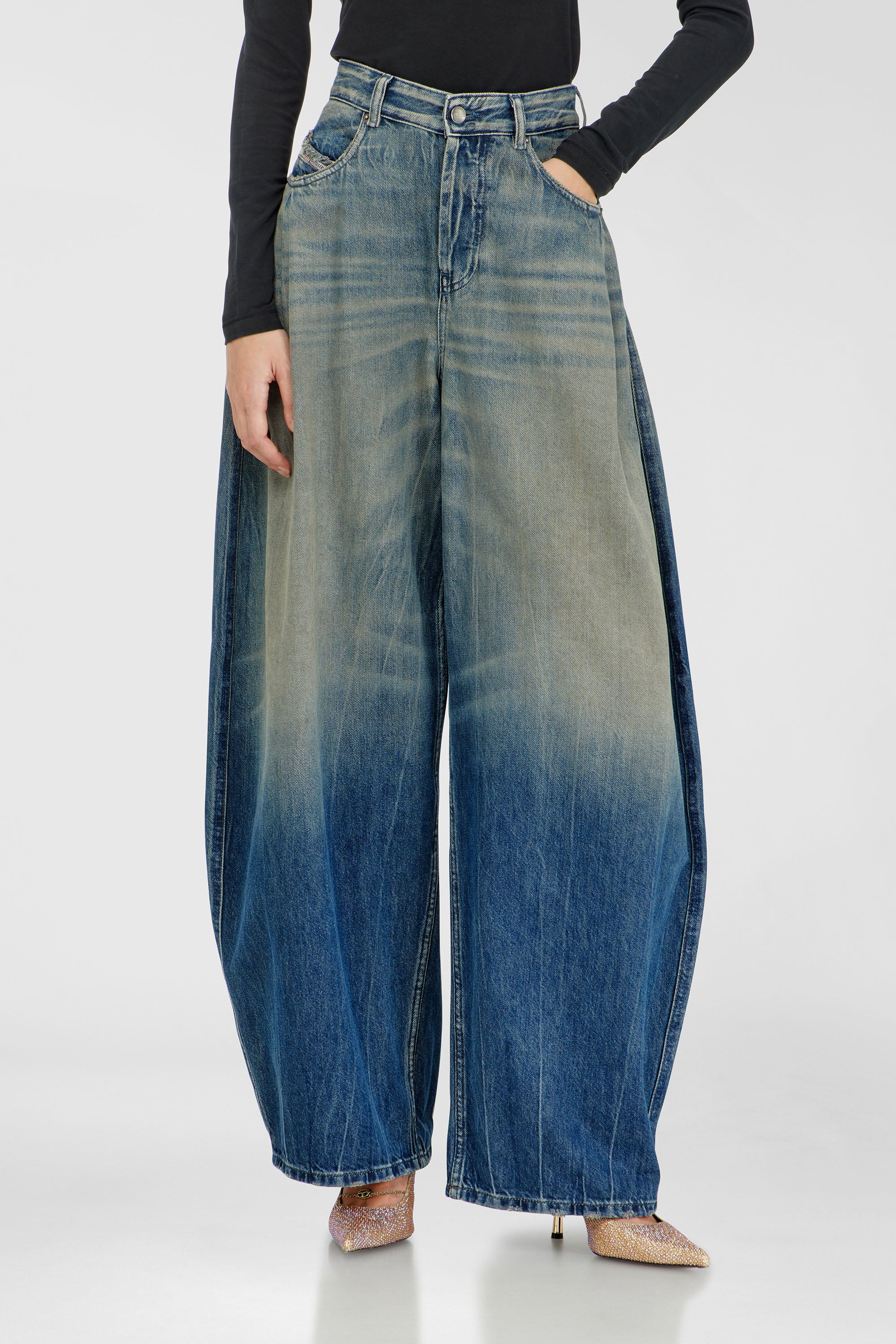 Diesel - Relaxed Jeans 1987 D-Khelz 09Q72 Donna, null - Image 1
