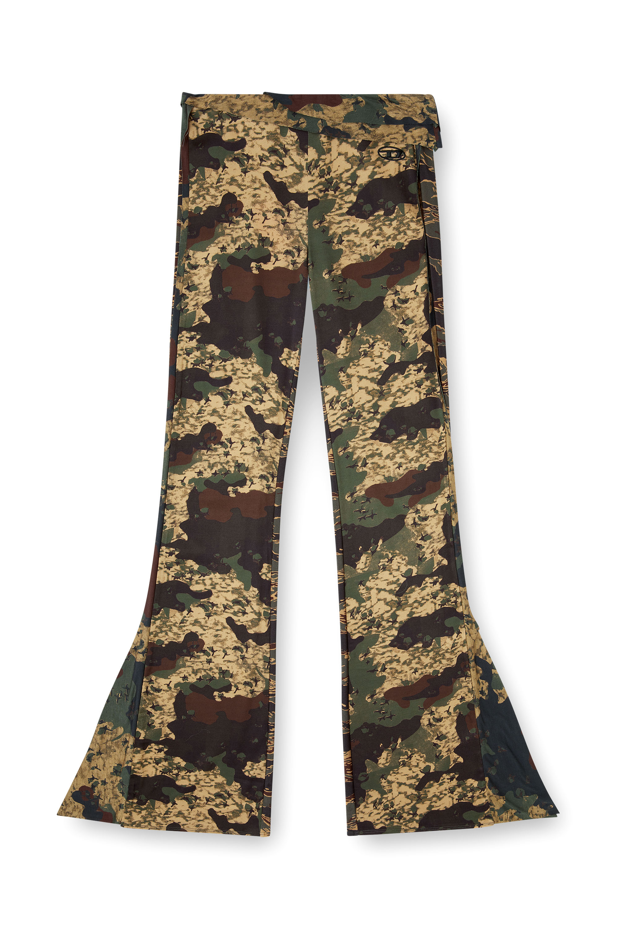 Diesel - P-AFFAL, Pantaloni a zampa con stampe camouflage Donna in ToBeDefined - 3