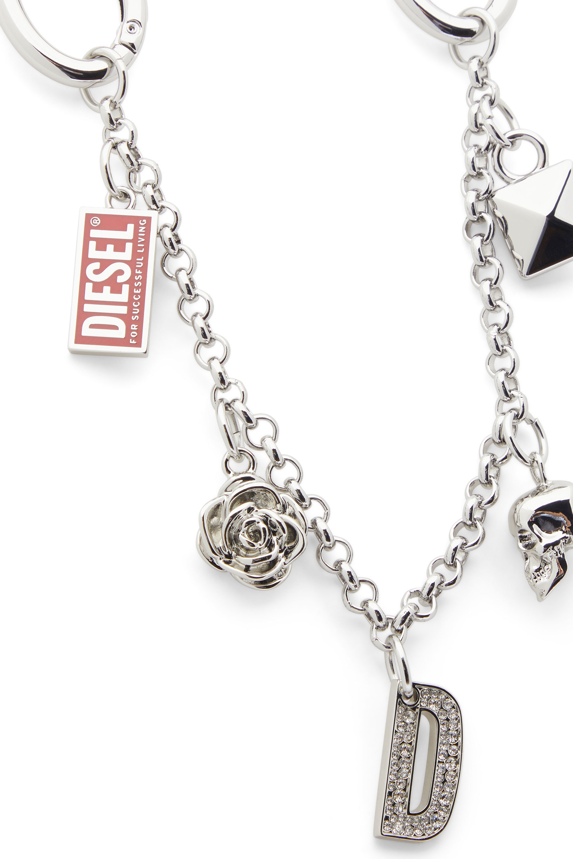 Diesel - CHAIN-D II S, Catenina in metallo con ciondoli iconici Donna in ToBeDefined - 3