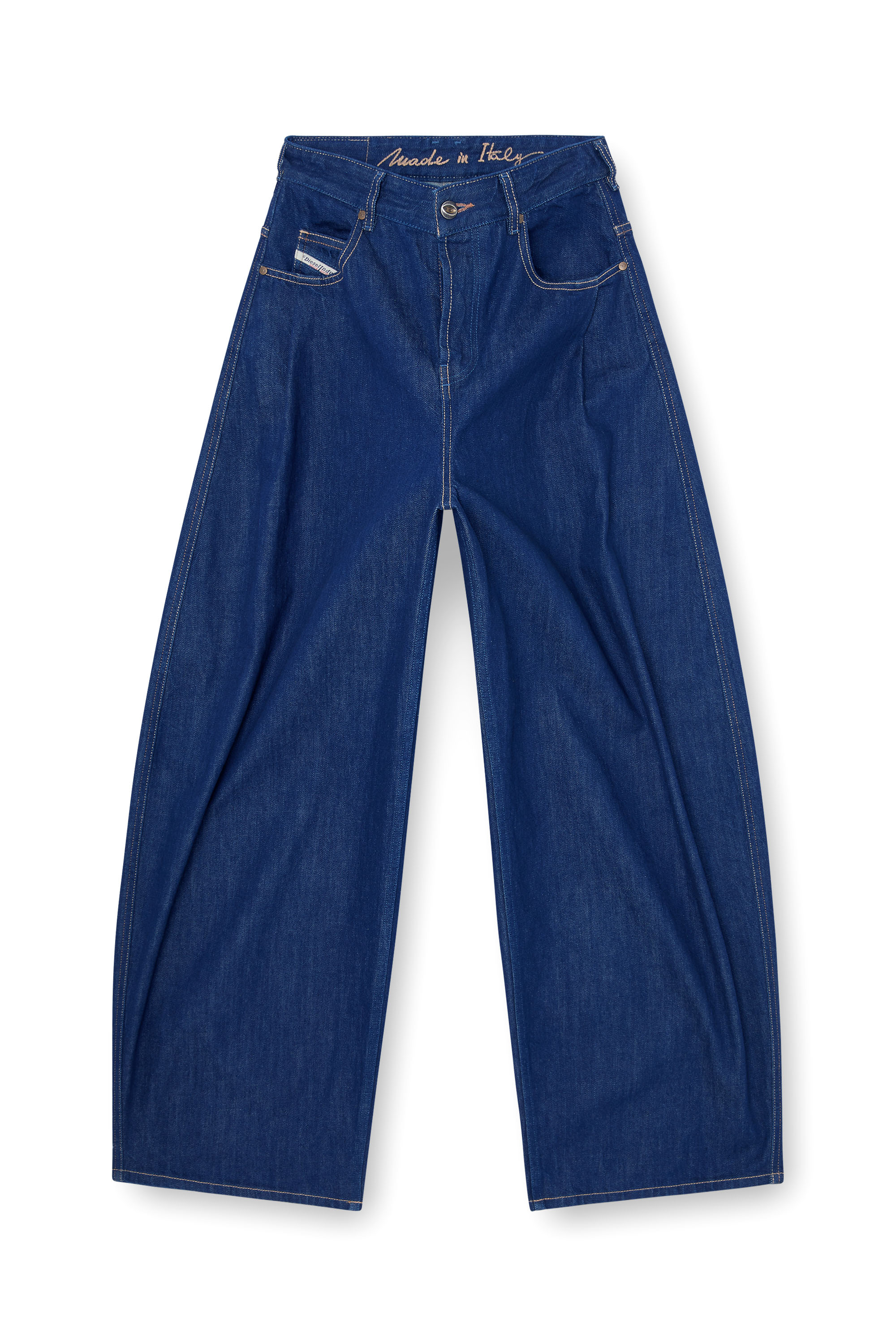 Diesel - Relaxed Jeans 1987 D-Khelz 09Q09 Donna, Blu Scuro - Image 3
