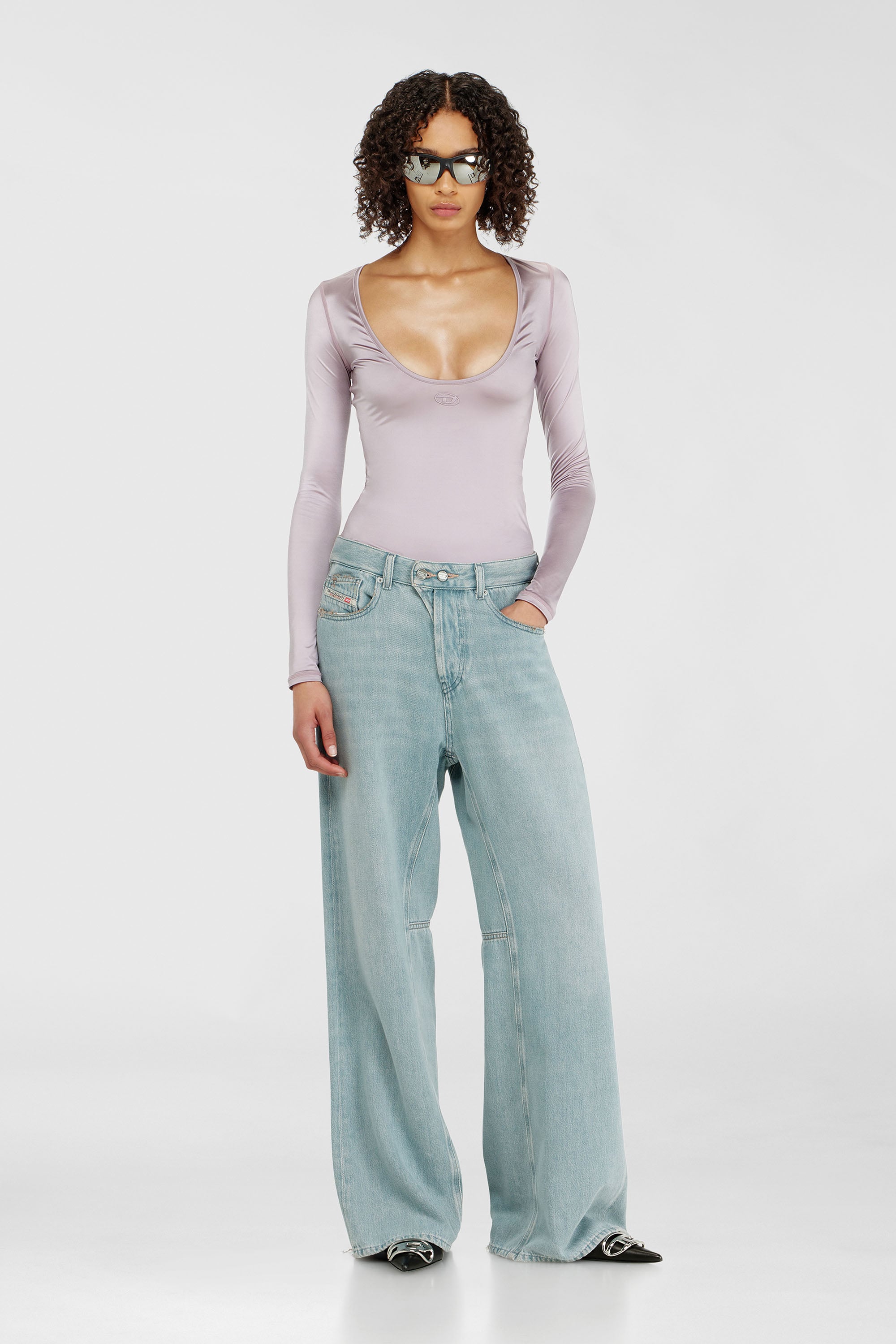 Diesel - Relaxed Jeans 1996 D-Sire 09P84 Donna, Blu Chiaro - Image 1