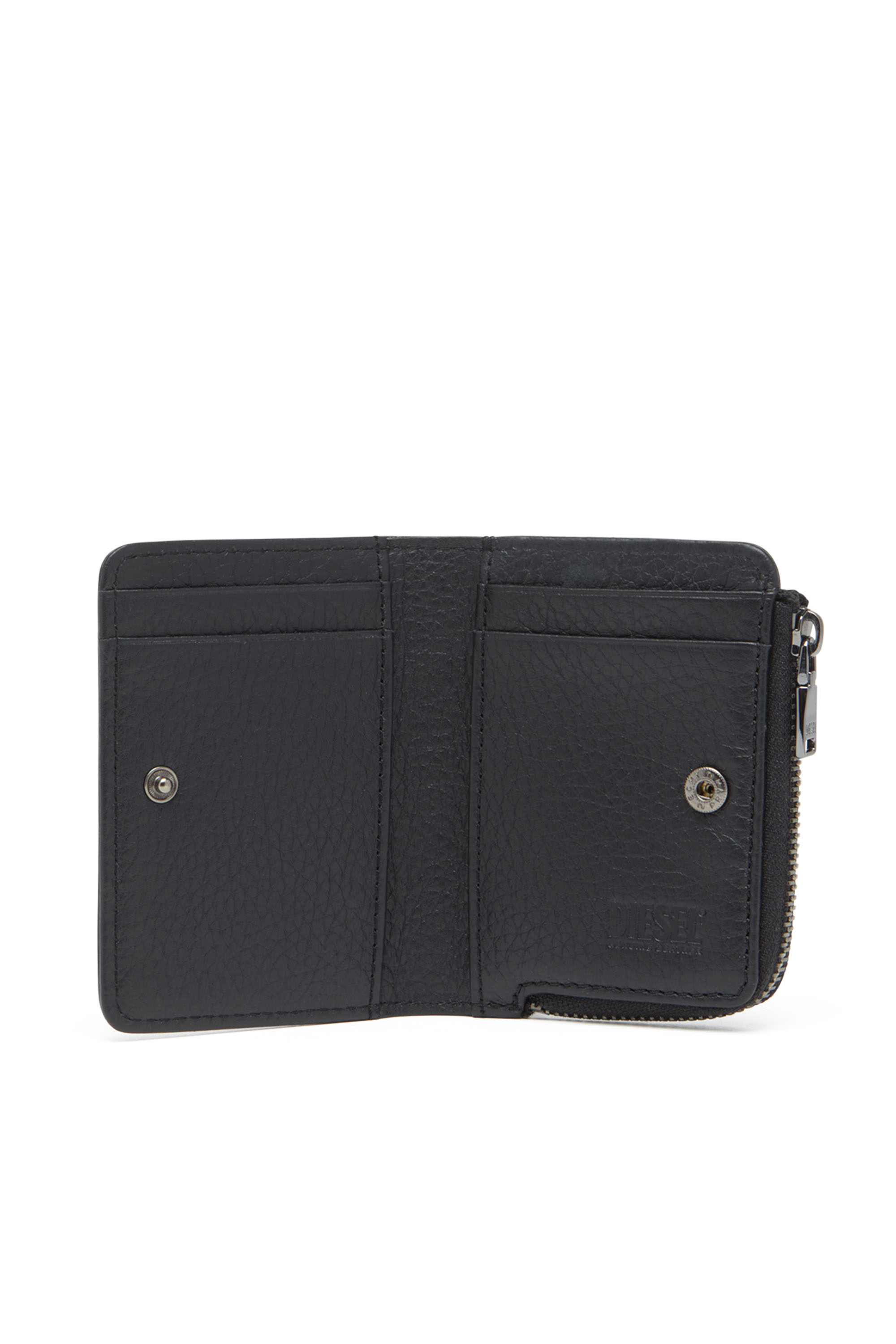Diesel - HISSU EVO CARD HOLDER L, Portacarte in pelle Uomo in Nero - 3