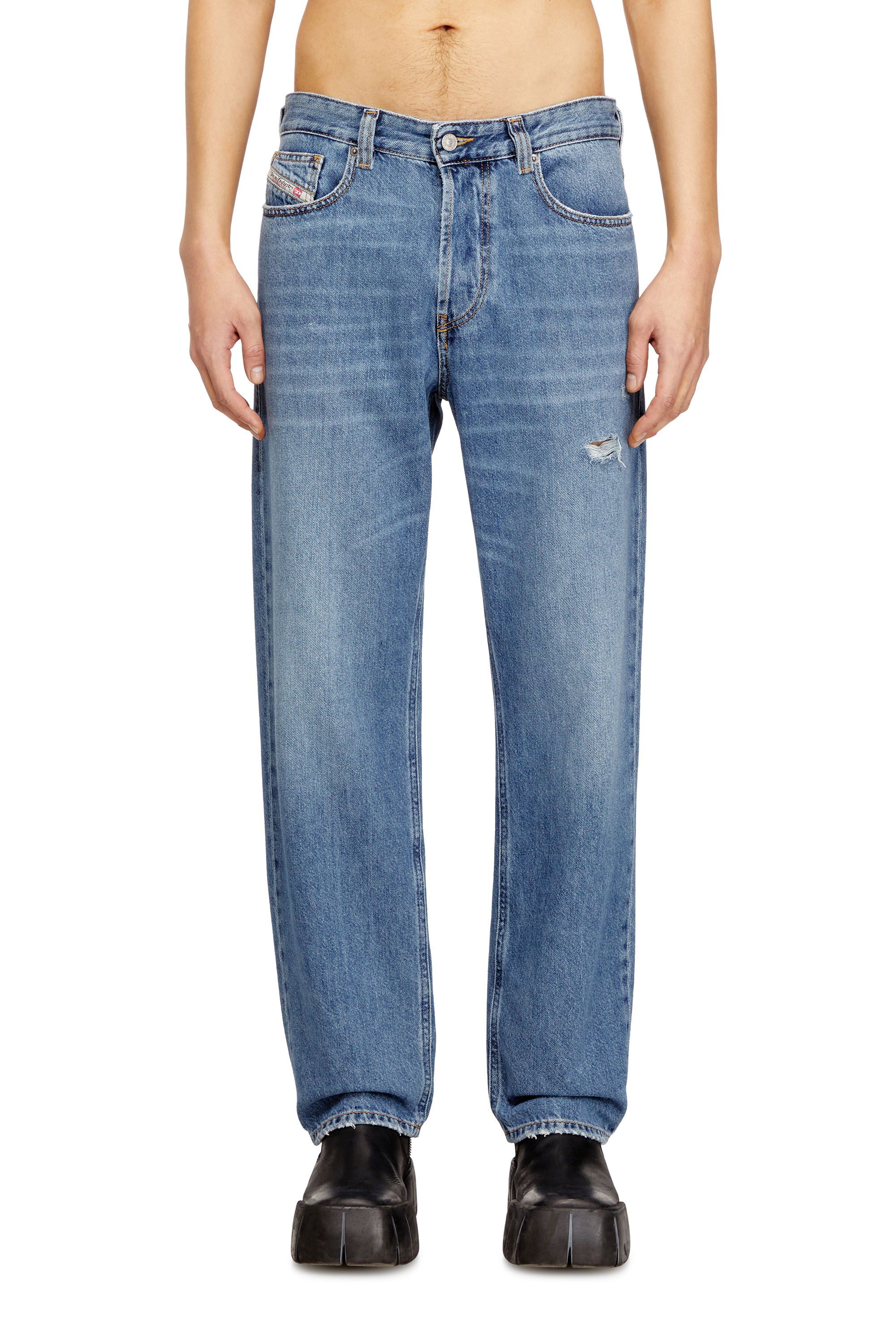 Diesel - Regular Jeans 2024 D-Macs 09N69 Uomo, Blu Chiaro - Image 3