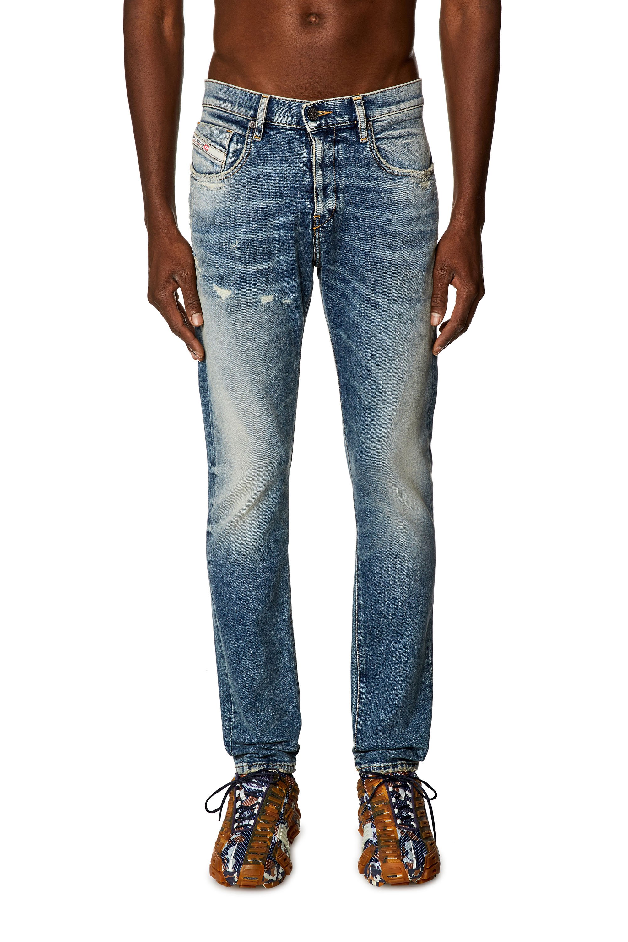 Diesel - Slim Jeans 2019 D-Strukt E07L1, Blu medio - Image 1