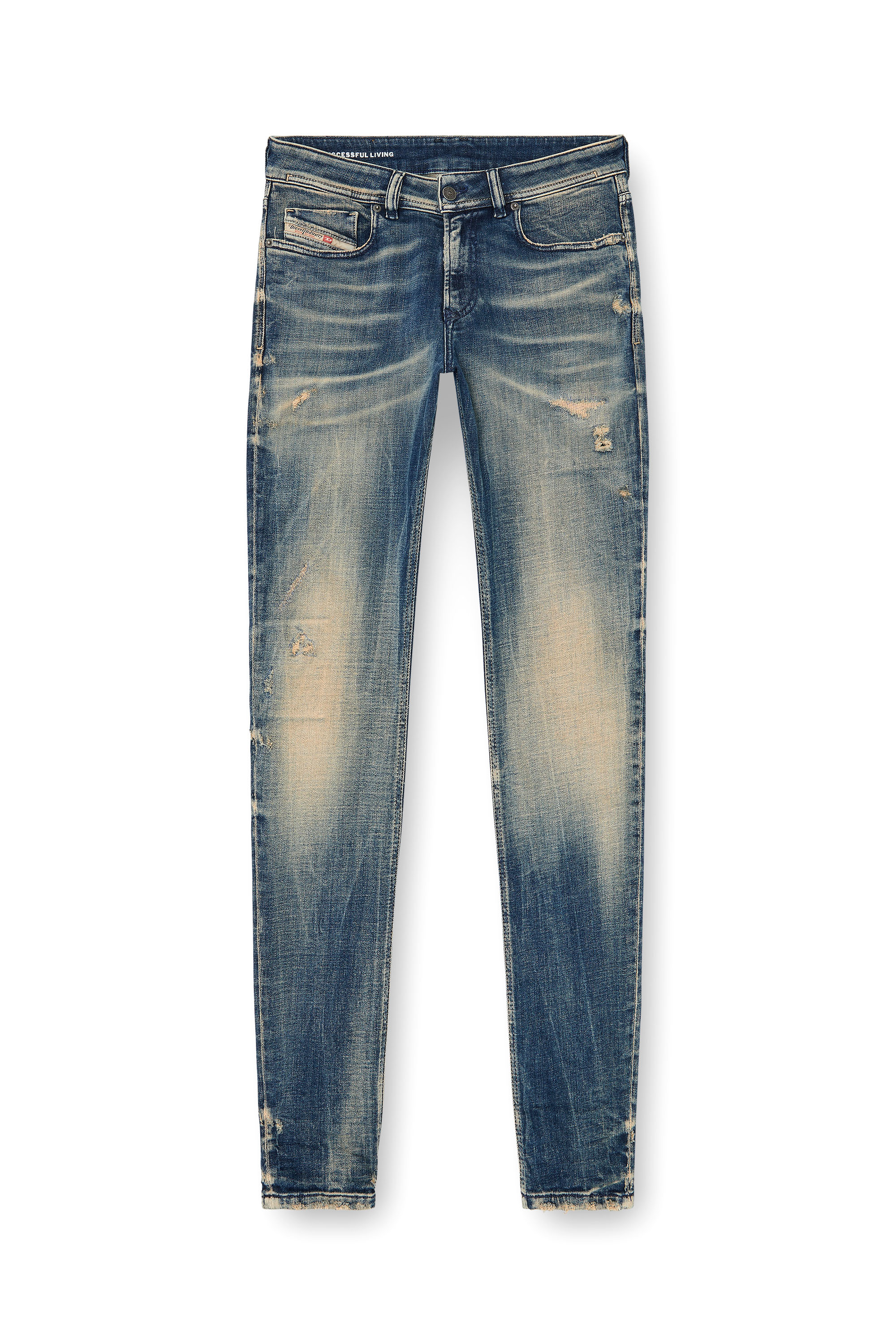 Diesel - Skinny Jeans 1979 Sleenker 09P68 Uomo, Blu Scuro - Image 6