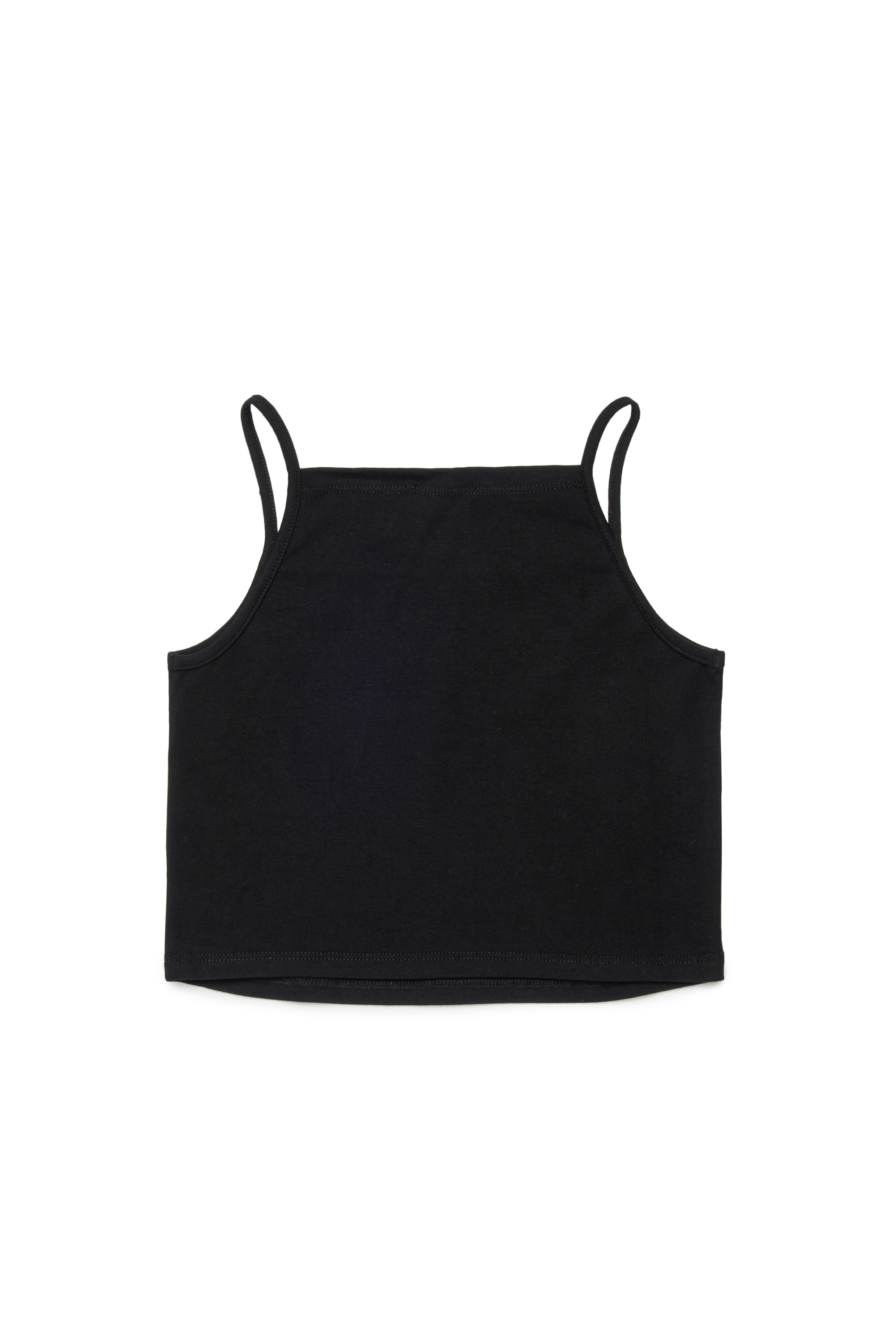 Diesel - TRIND, Woman's Cami top with crystal Oval D logo in Black - 2