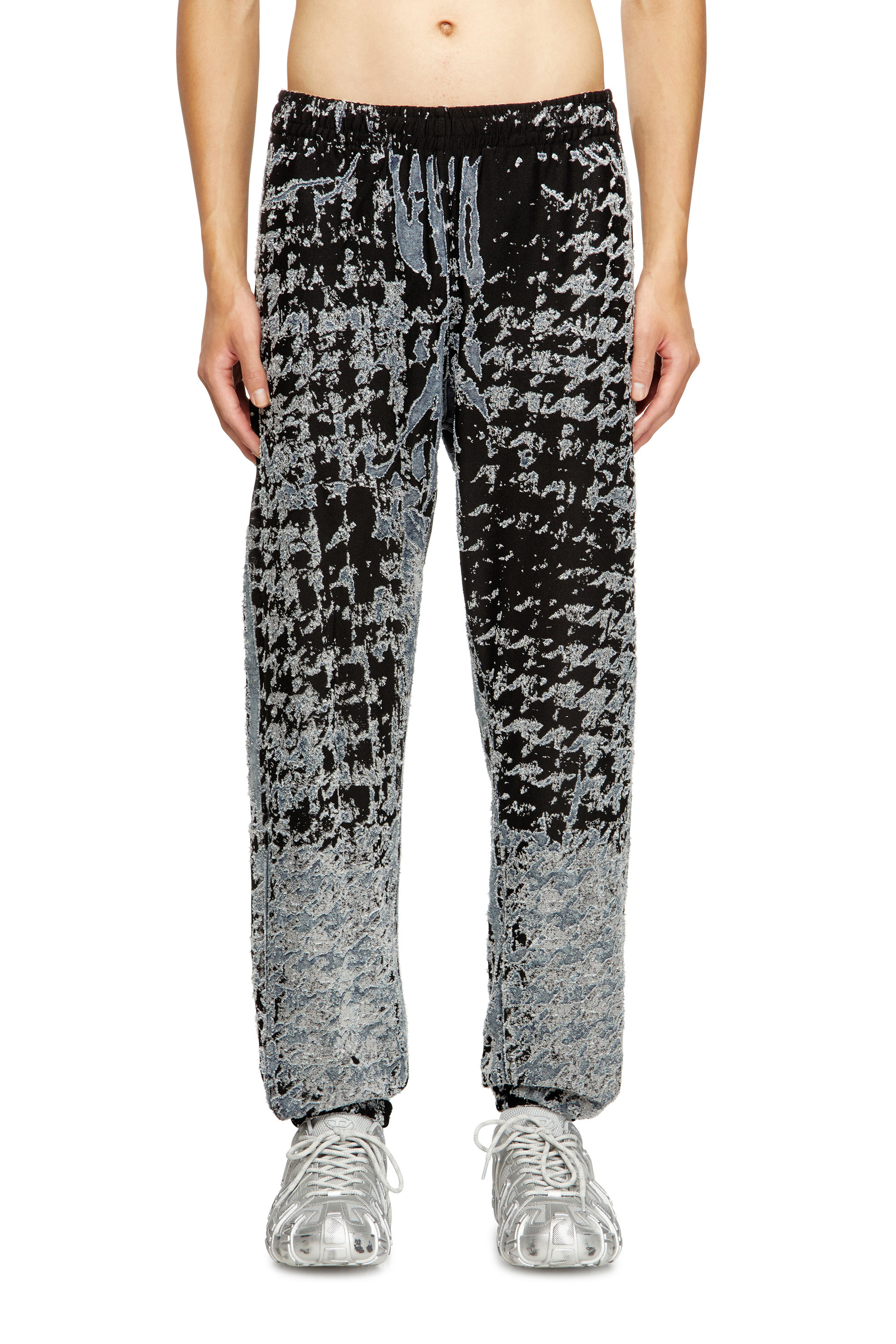 Diesel - P-LABIS, Pantaloni elasticizzati con motivo pied-de-poule dévoré Uomo in Multicolor - 2