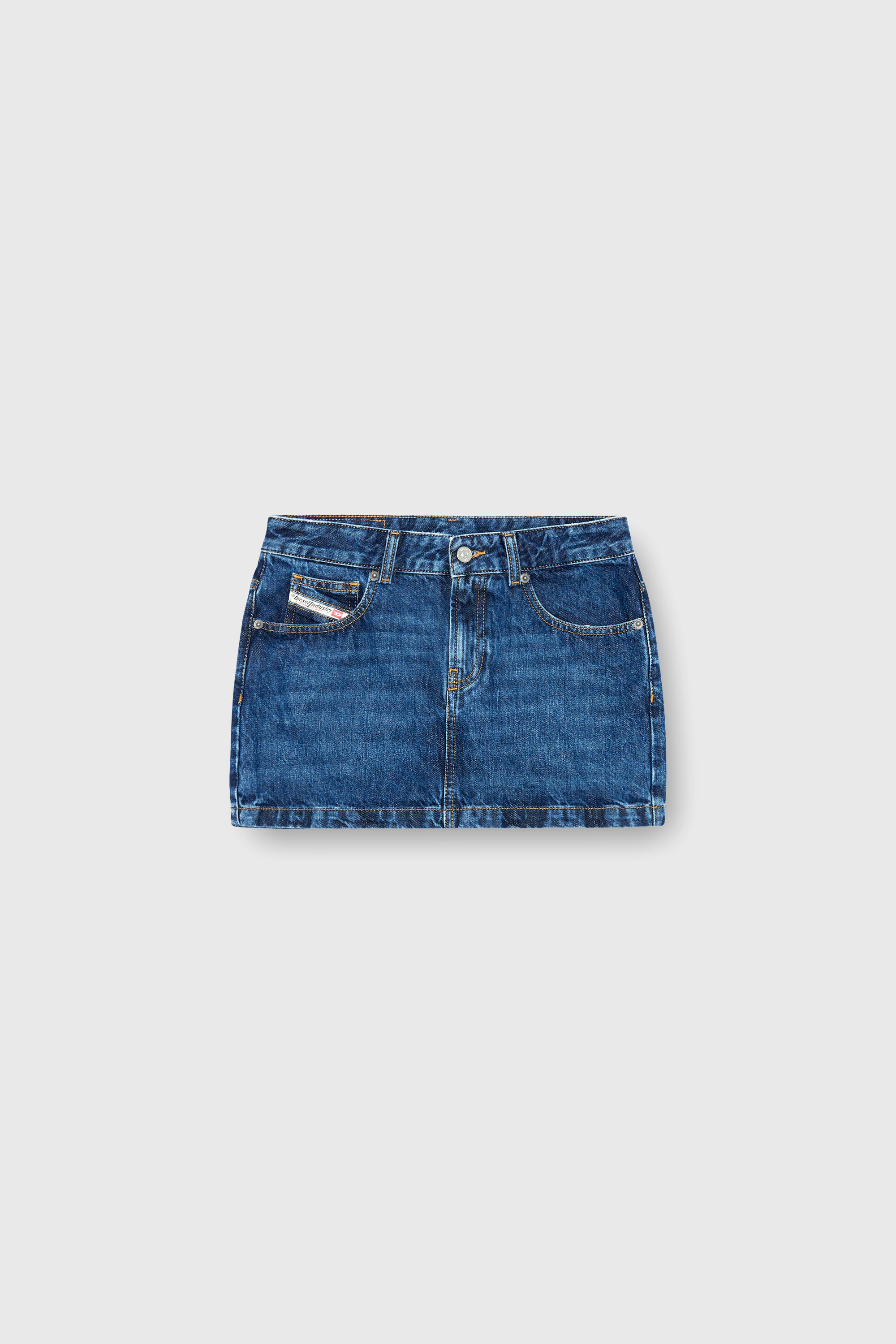 Diesel - DE-RON, Minigonna in denim Donna in Blu - 2