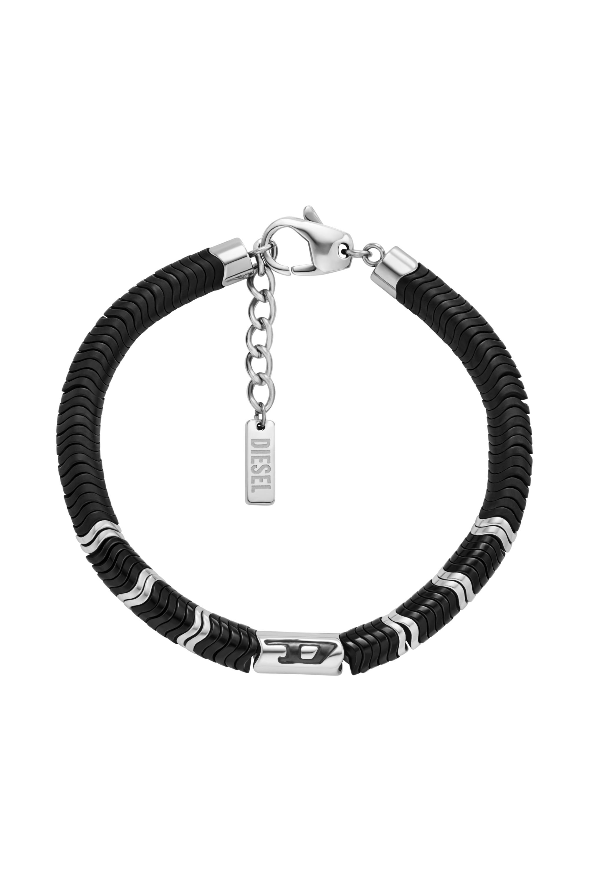 Diesel - DX1574931 JEWEL, Bracciale di perline in ematite Unisex in Nero - 1