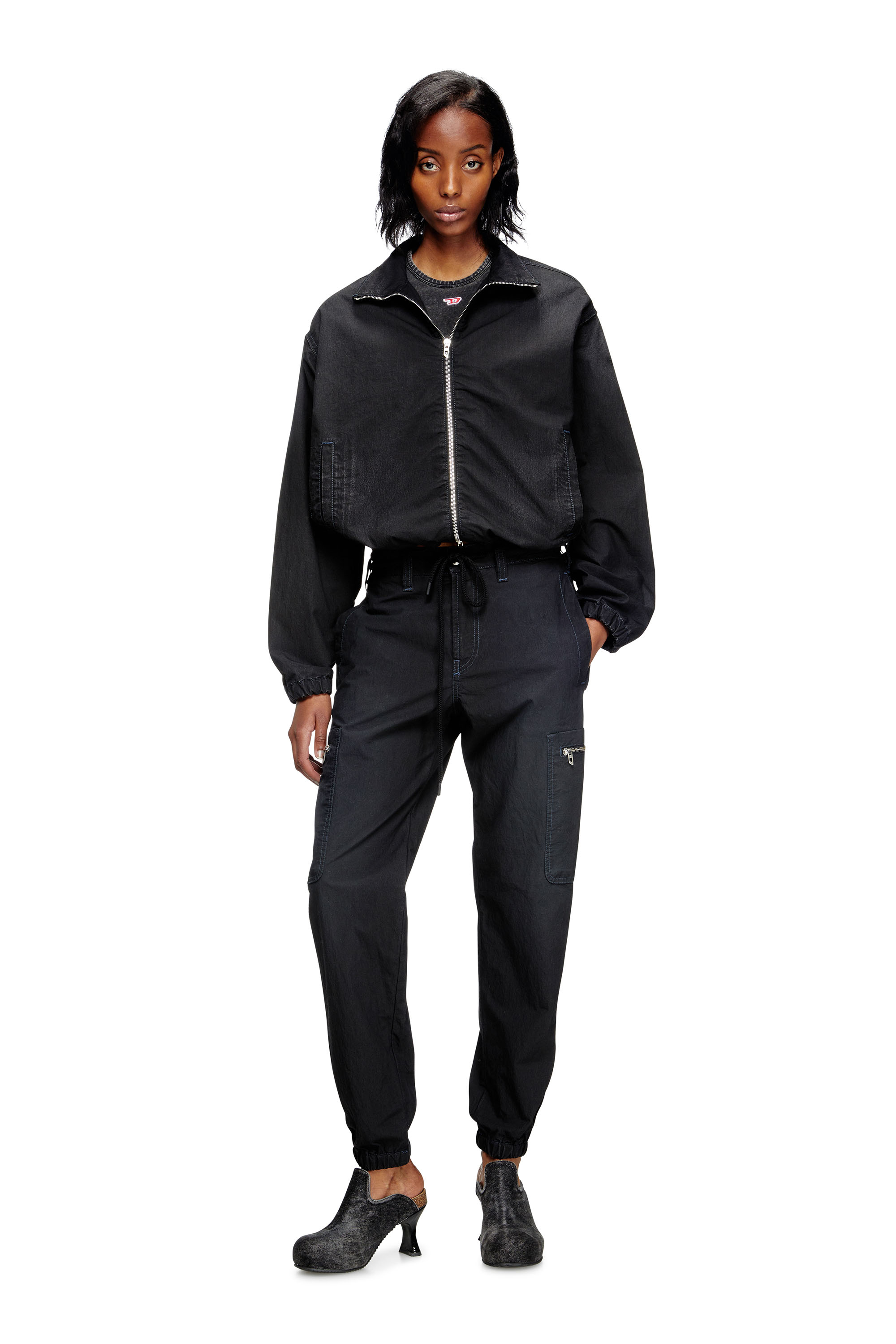 Diesel - Slim D-Lab JoggJeans® 068SJ Unisex, Nero/Grigio scuro - Image 4