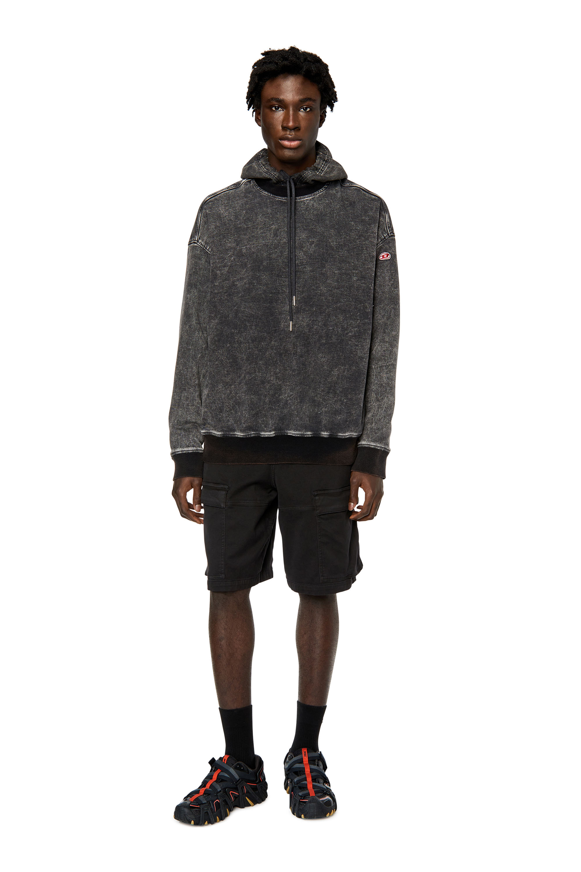 Diesel - D-KROOLEY-CARGO-SHORT JOGG, Nero - Image 2