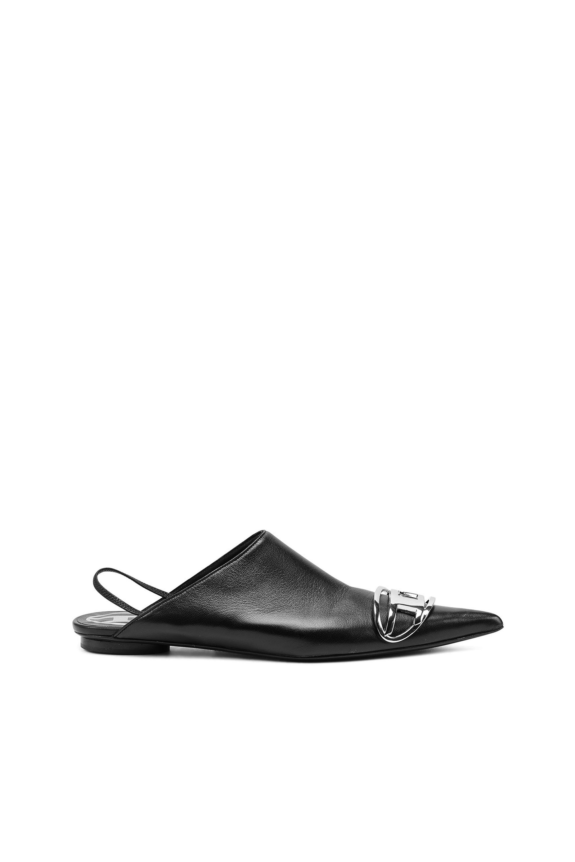 Diesel - D-VENUS B, Woman D-Venus-Slingback mules in nappa leather in Black - Image 1