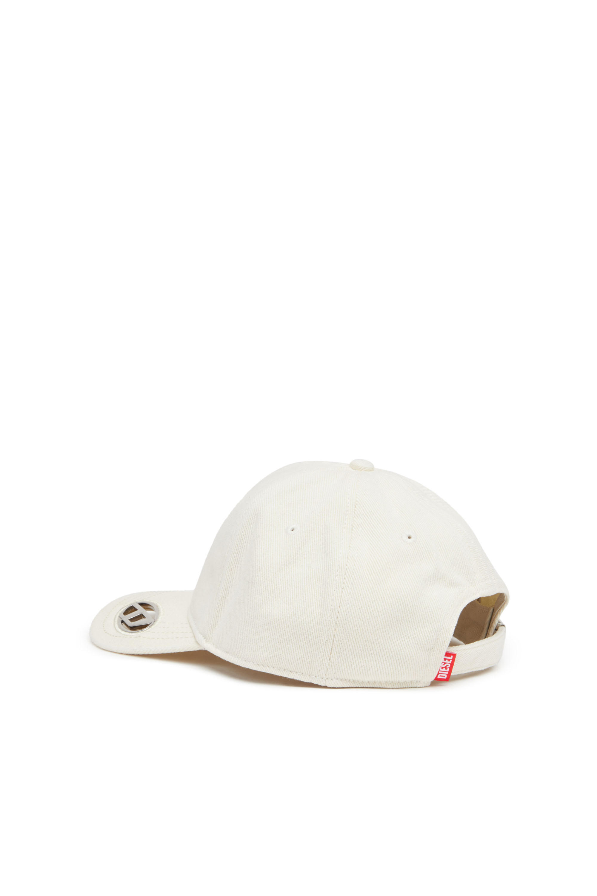 Diesel - C-PLAK, Cappello da baseball con placca oval D Uomo in Bianco - 2
