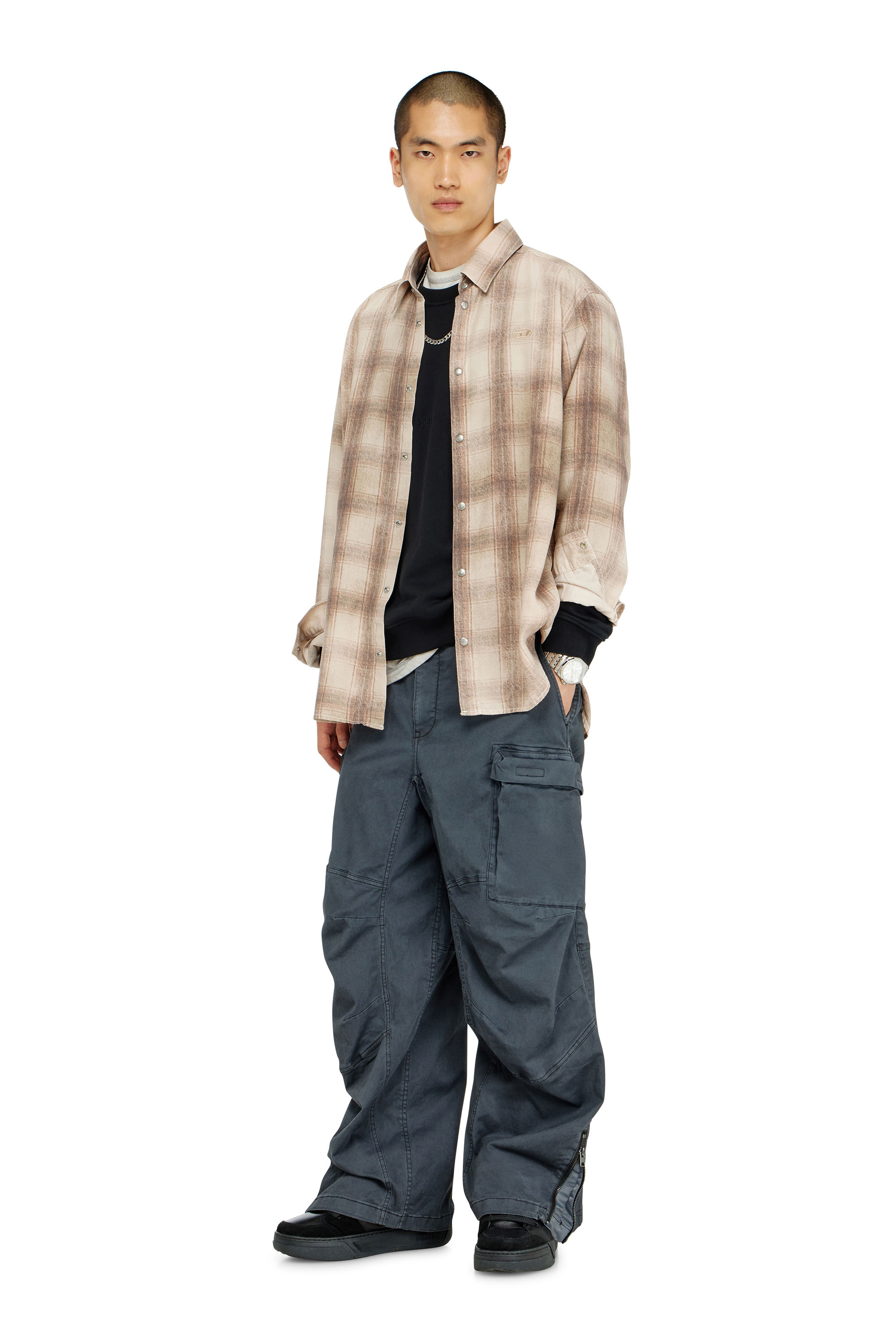 Diesel - S-NORM-AA5, Felpa in cotone con micro ricamo logo Uomo in ToBeDefined - 2