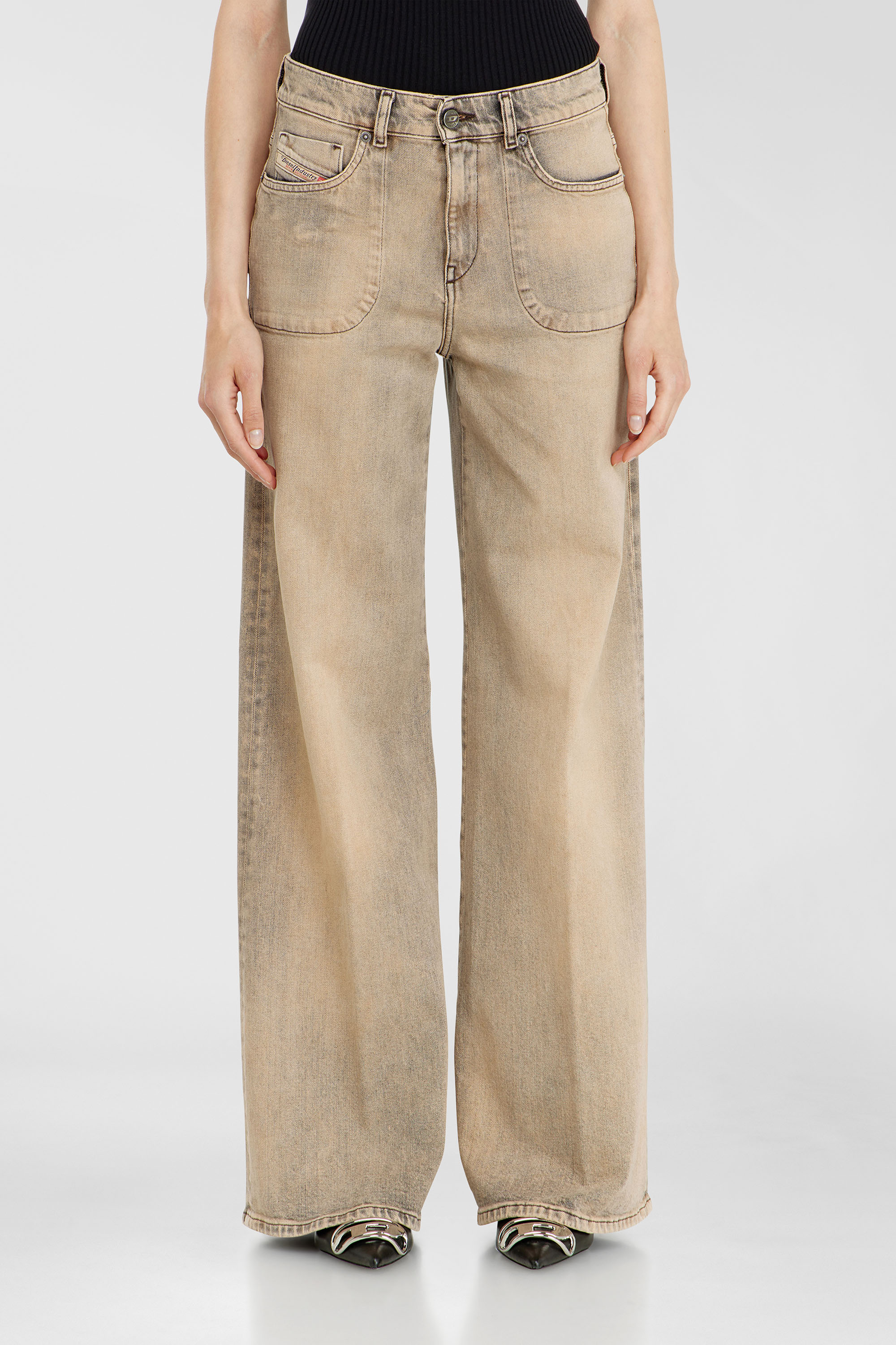 Diesel - Flare Jeans 1978 D-Akemi 09P53 Donna, Beige - Image 1