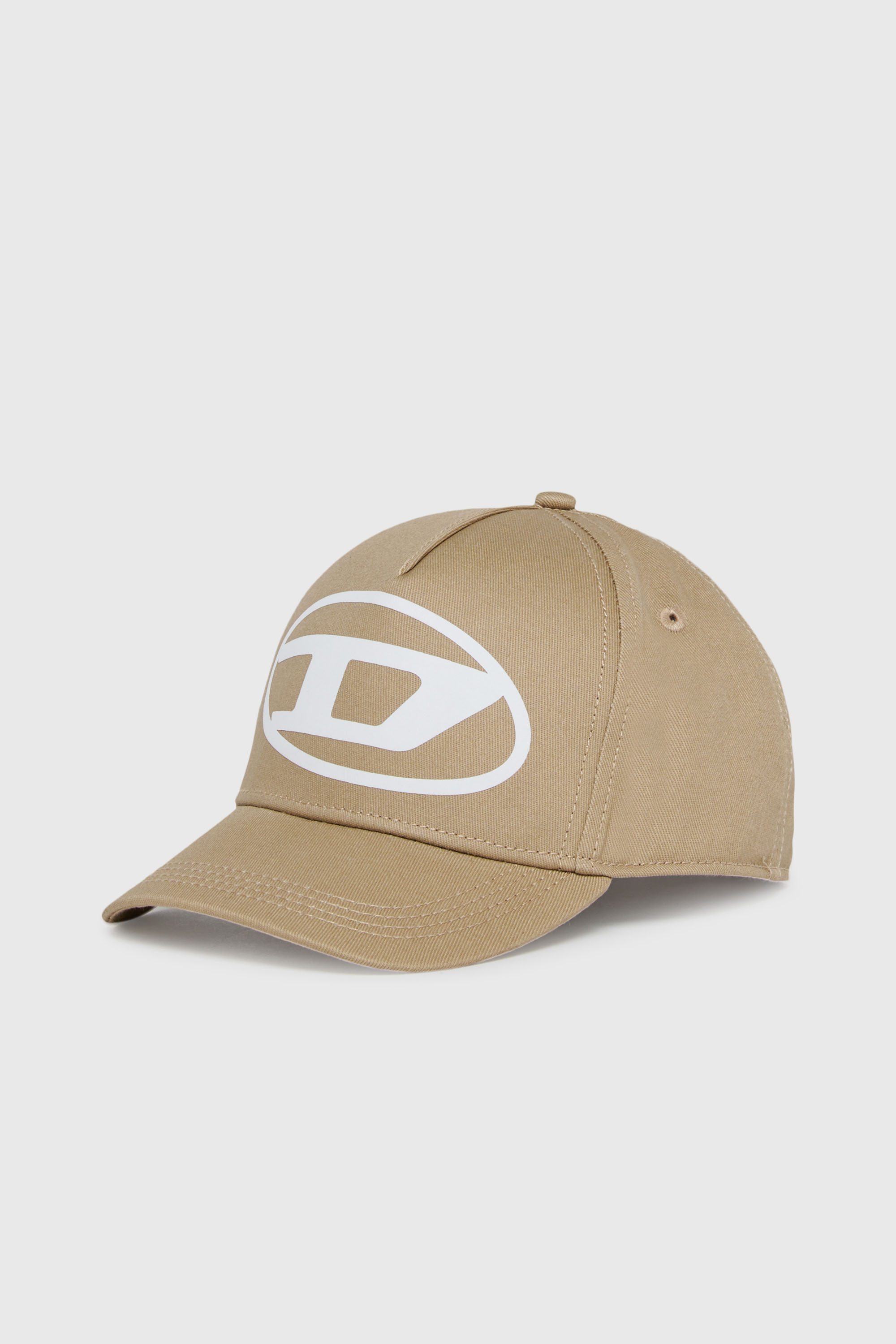 Diesel - FLIMO, Cappellino da baseball con stampa Oval D logo Uomo in Marrone - 1