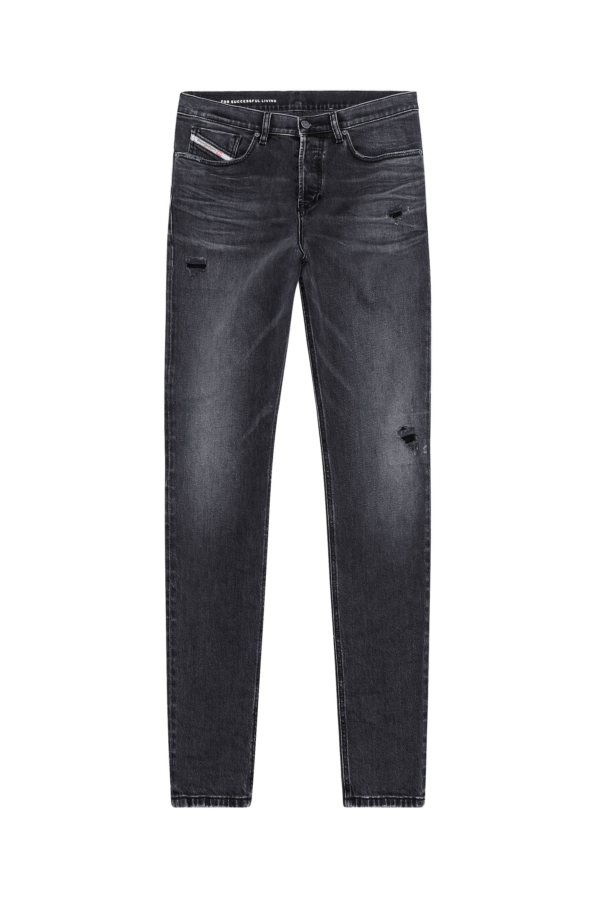 Diesel - Tapered Jeans 2005 D-Fining 09G19, Nero/Grigio scuro - Image 5