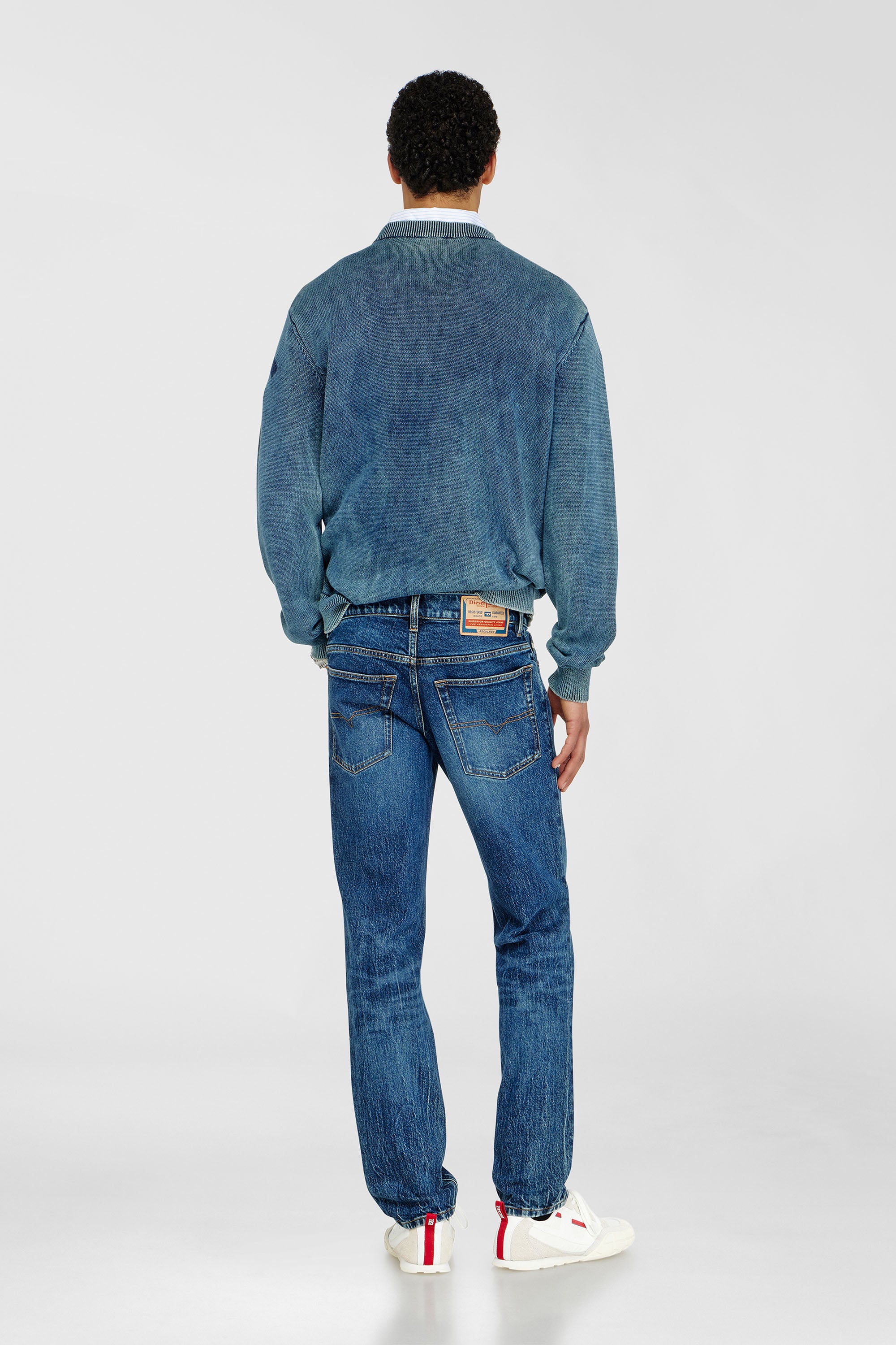 Diesel - Regular Jeans 2023 D-Finitive 0KBBQ Uomo, Blu Scuro - Image 3