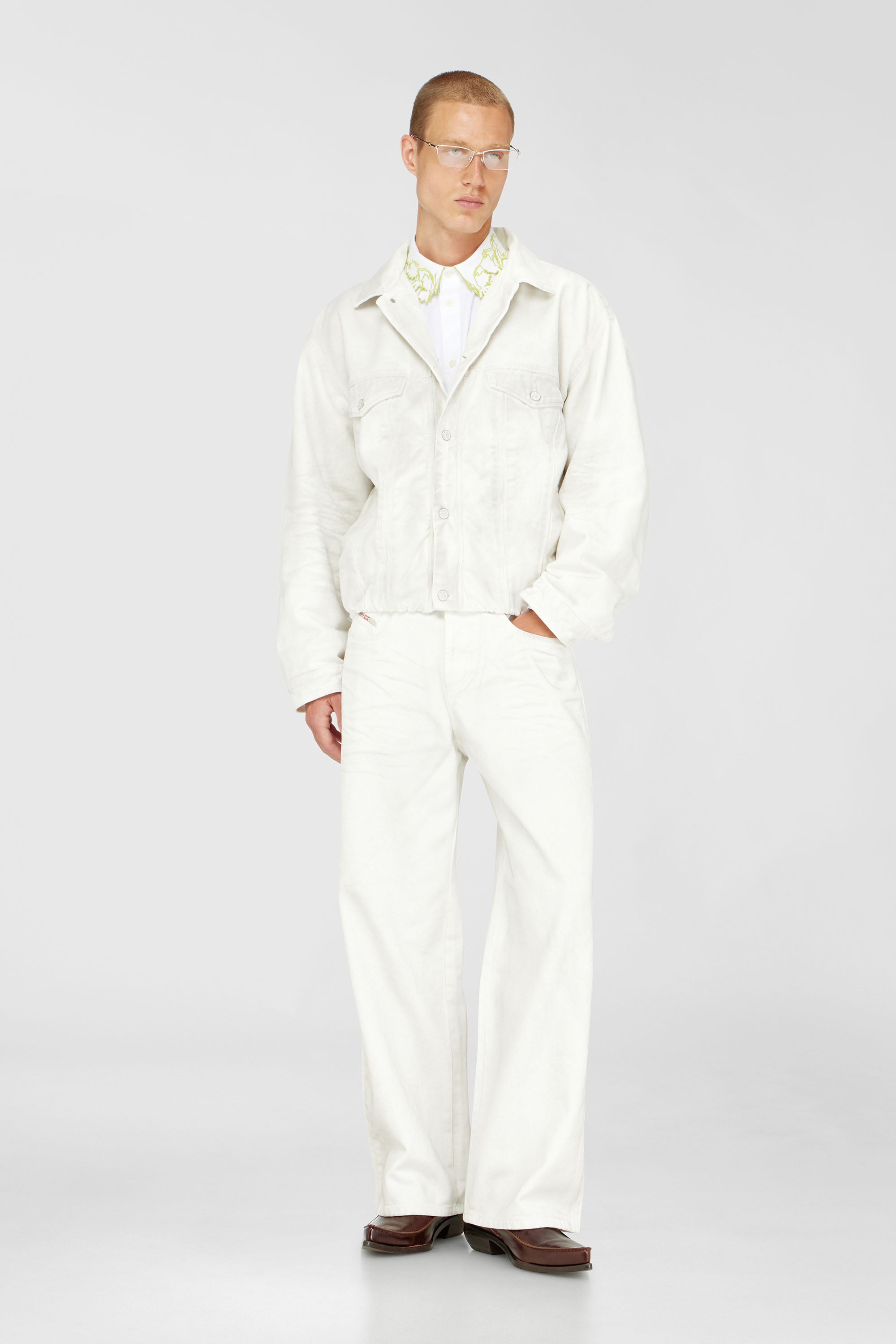 Diesel - Relaxed Jeans 1982 D-Hakou 007GG Unisex, Bianco - Image 1